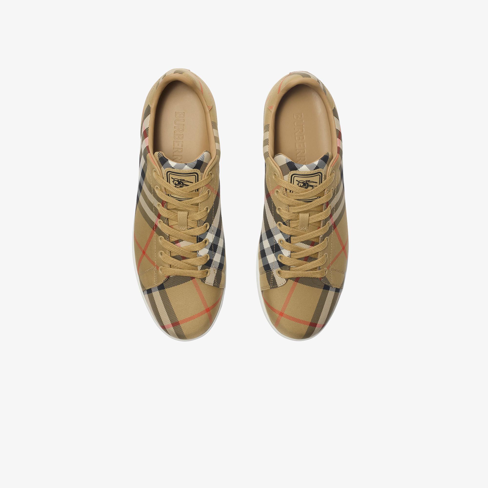 Burberry Set Check Erkek Bej Sneaker