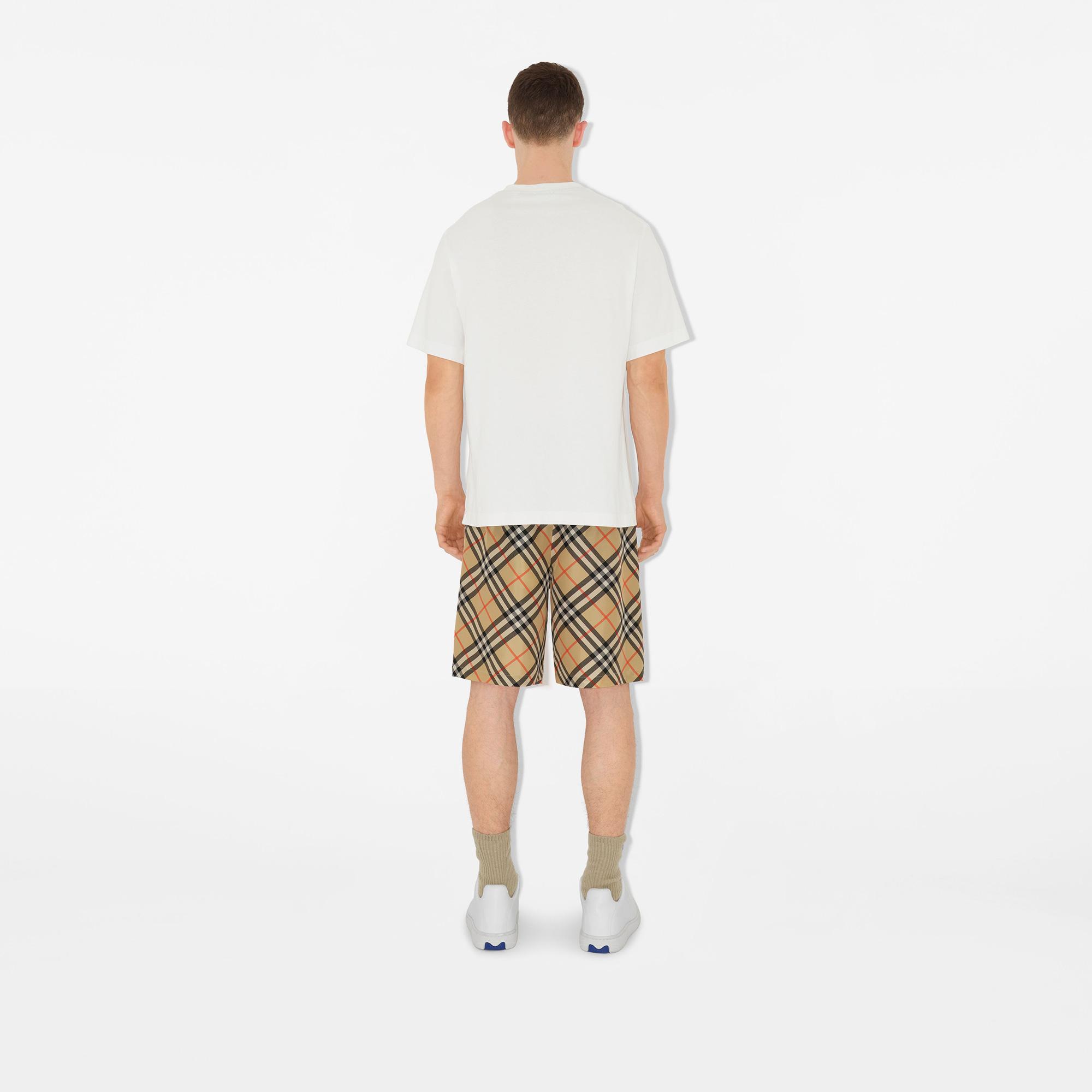 Burberry Check İpek Erkek Bej Şort