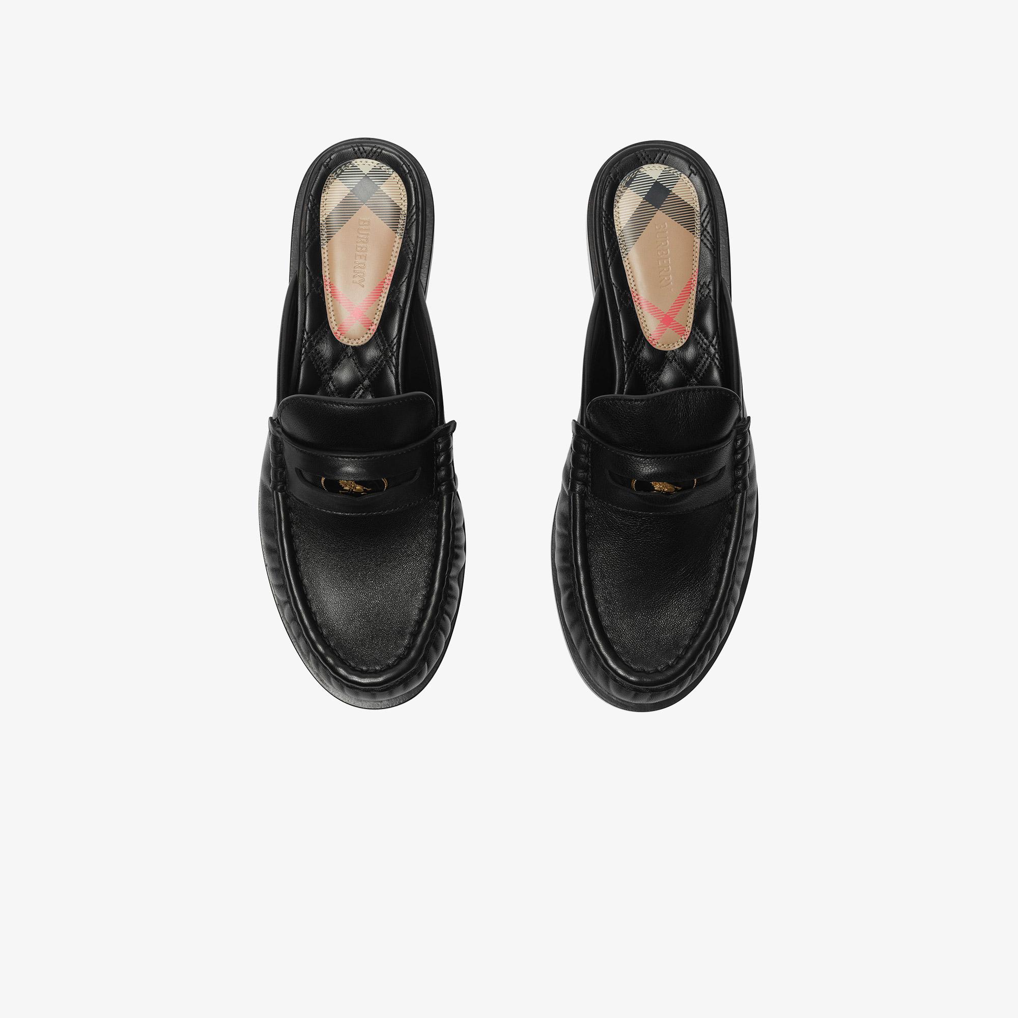 Burberry Cadet Mules Kadın Siyah Terlik