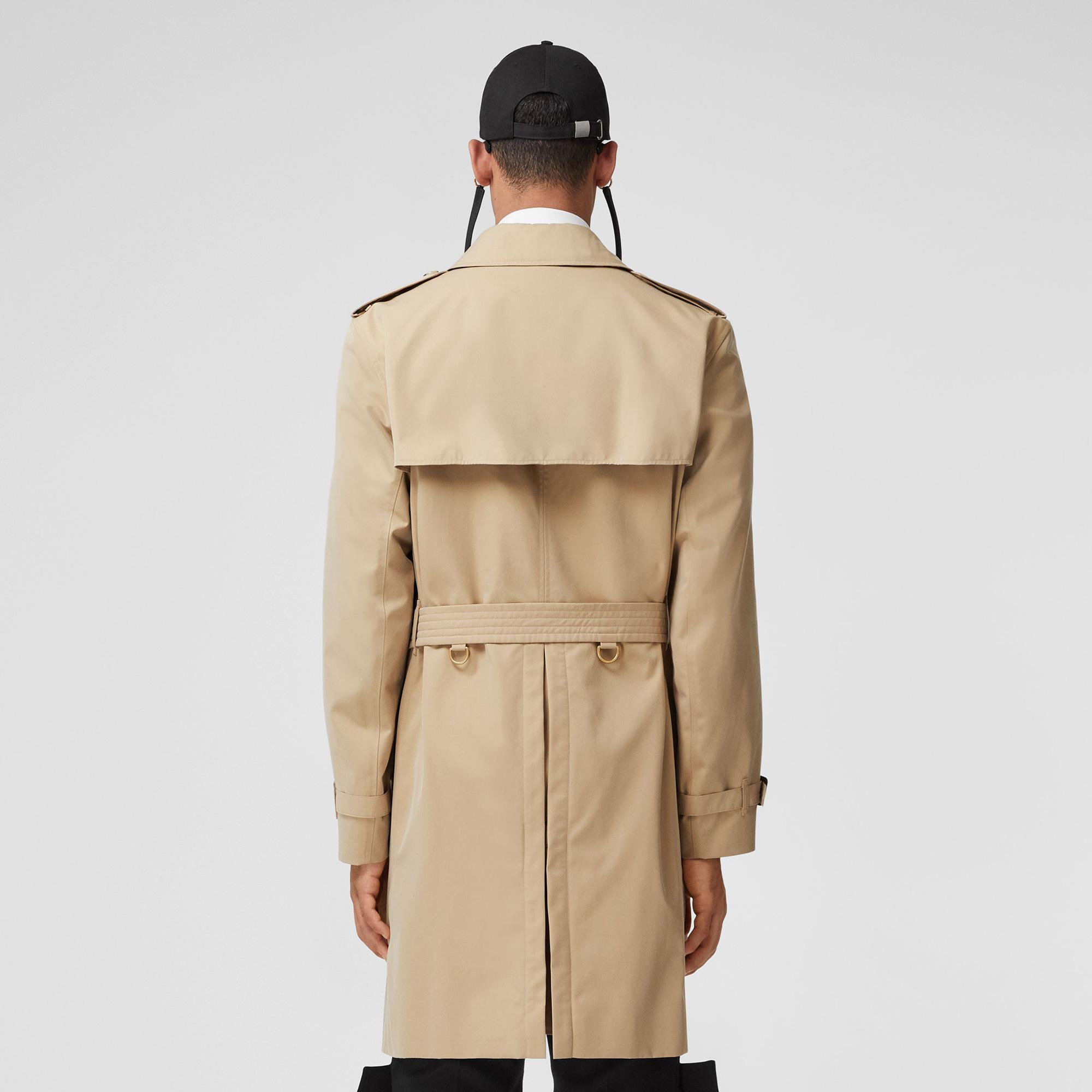 Burberry The Mid-Length Kensington Heritage Erkek Bej Trençkot