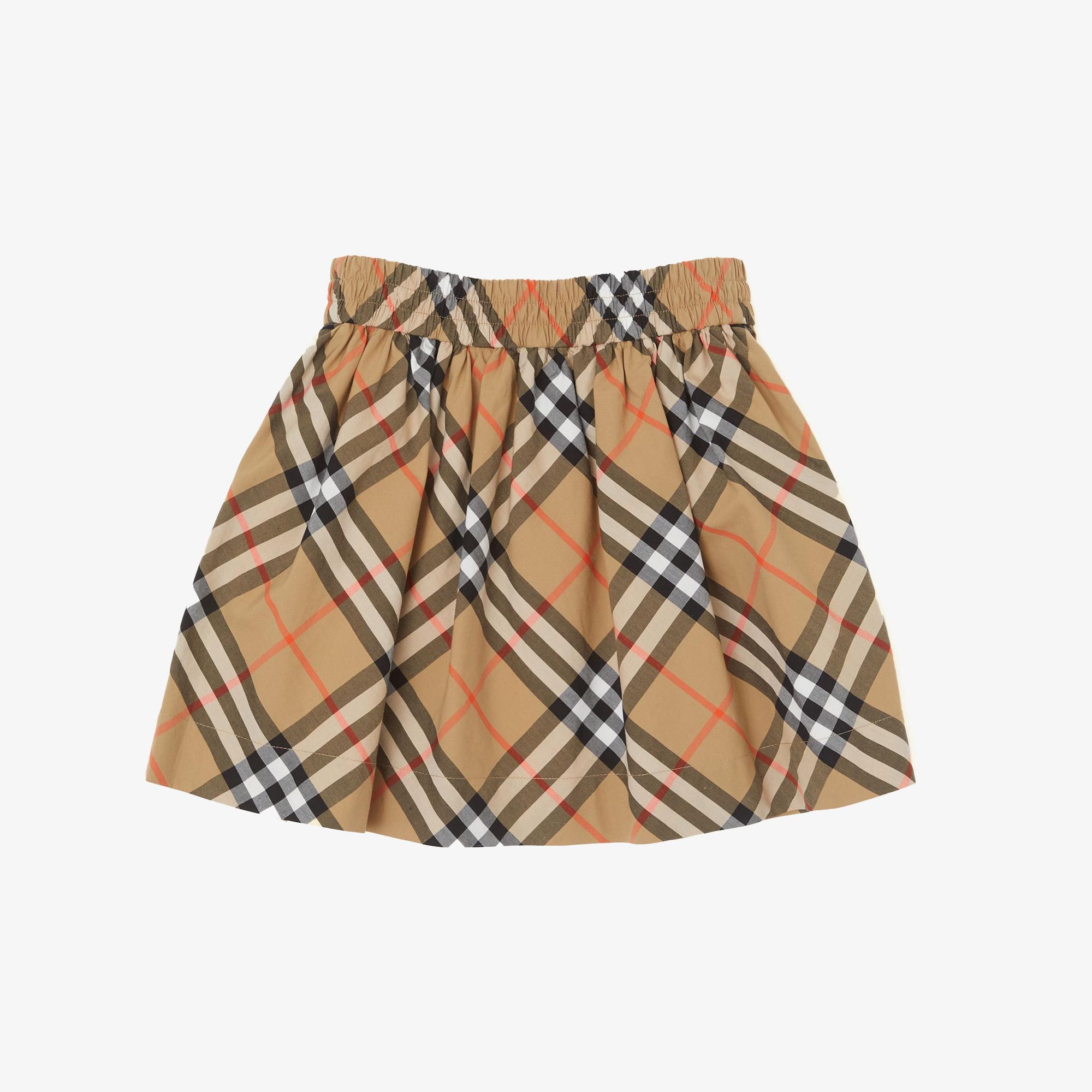 Burberry Check Pamuk Çocuk Bej Etek