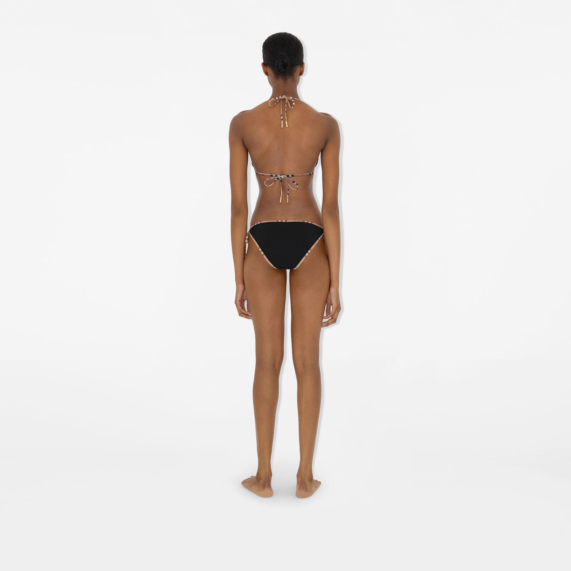 Burberry Check Trim Kadın Siyah Bikini Takımı