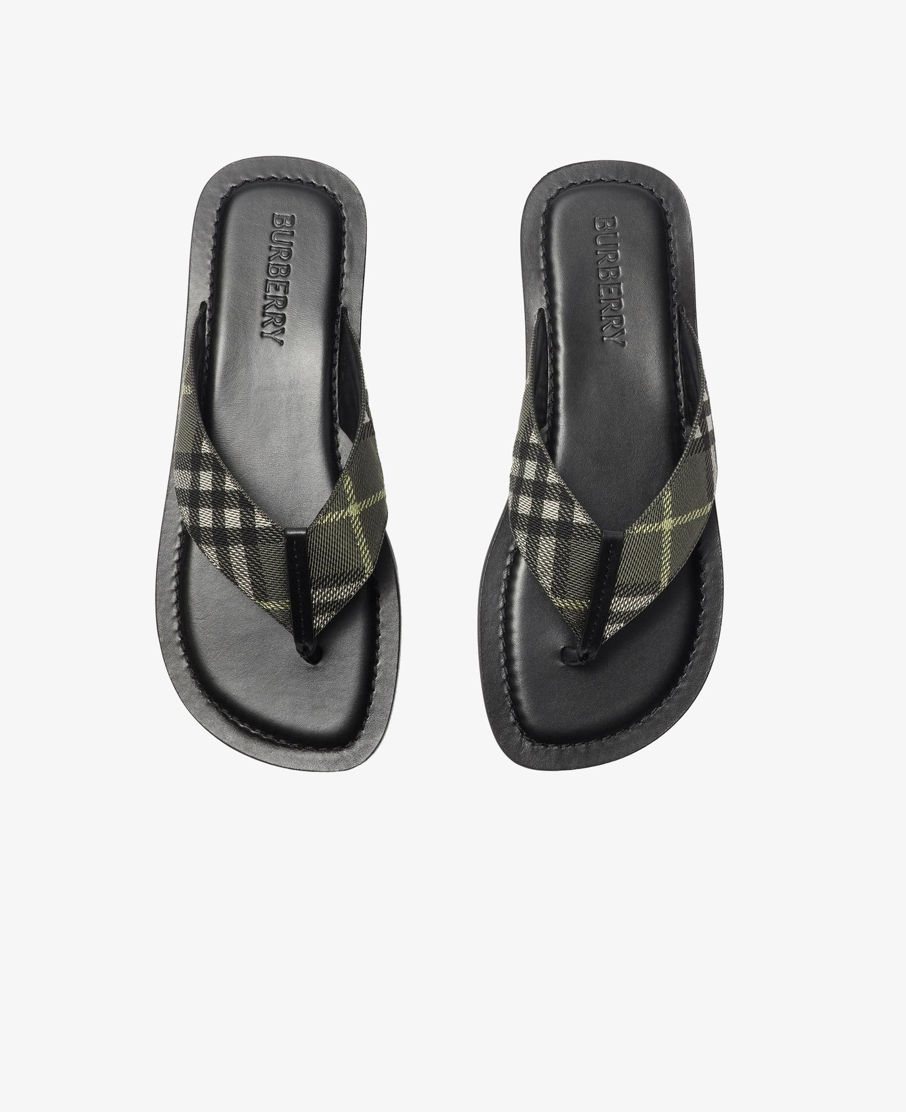 Burberry Pavillon Erkek Haki Terlik