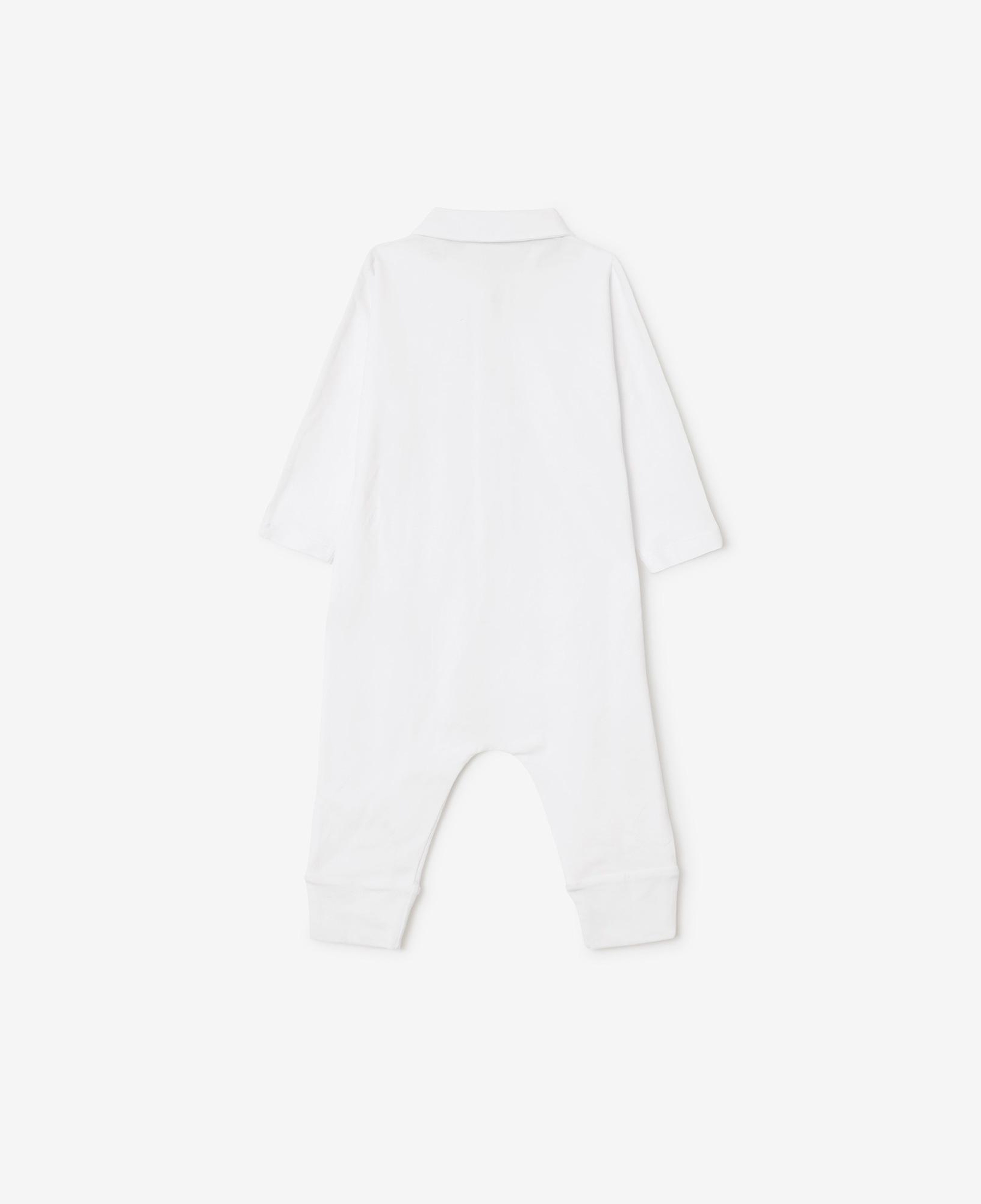 Burberry Hamilton Set Stretch Cotton Three-Piece Çocuk Beyaz Bebek Takımı