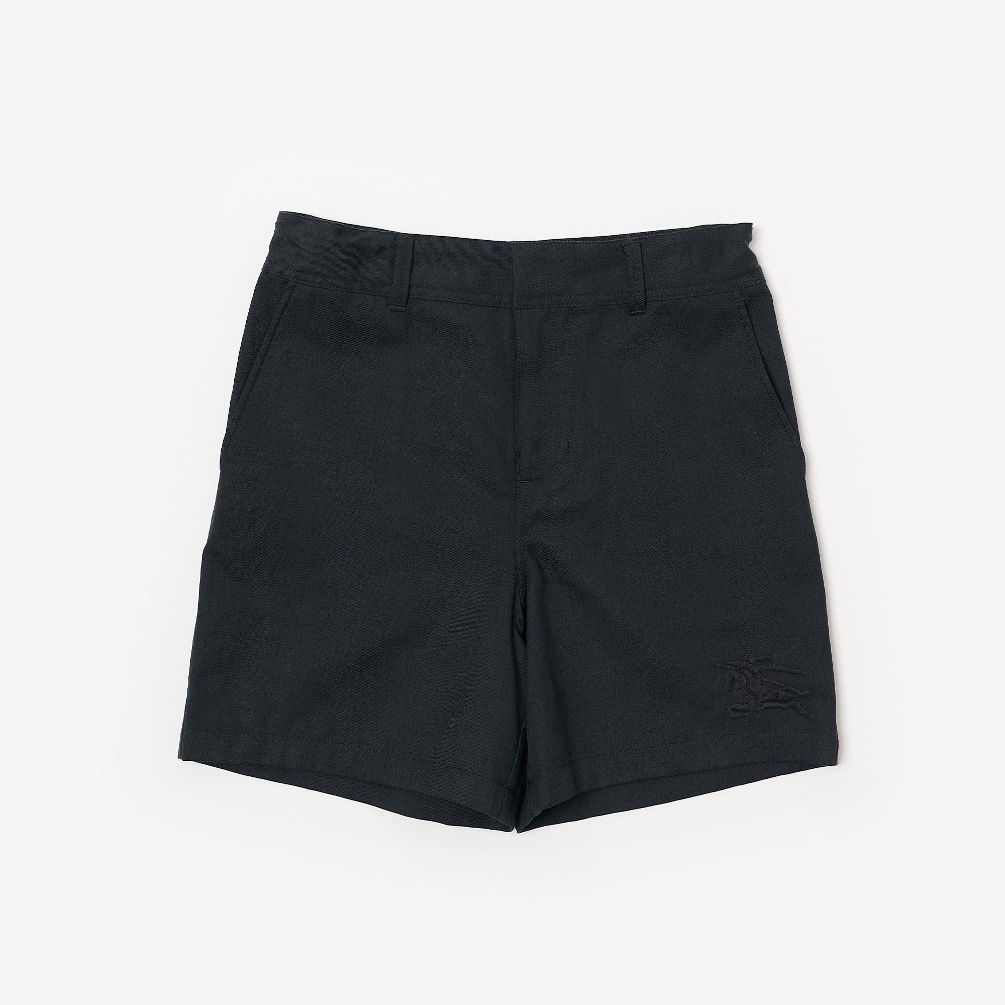 Burberry Pamuk Karışımlı Çocuk Siyah Şort