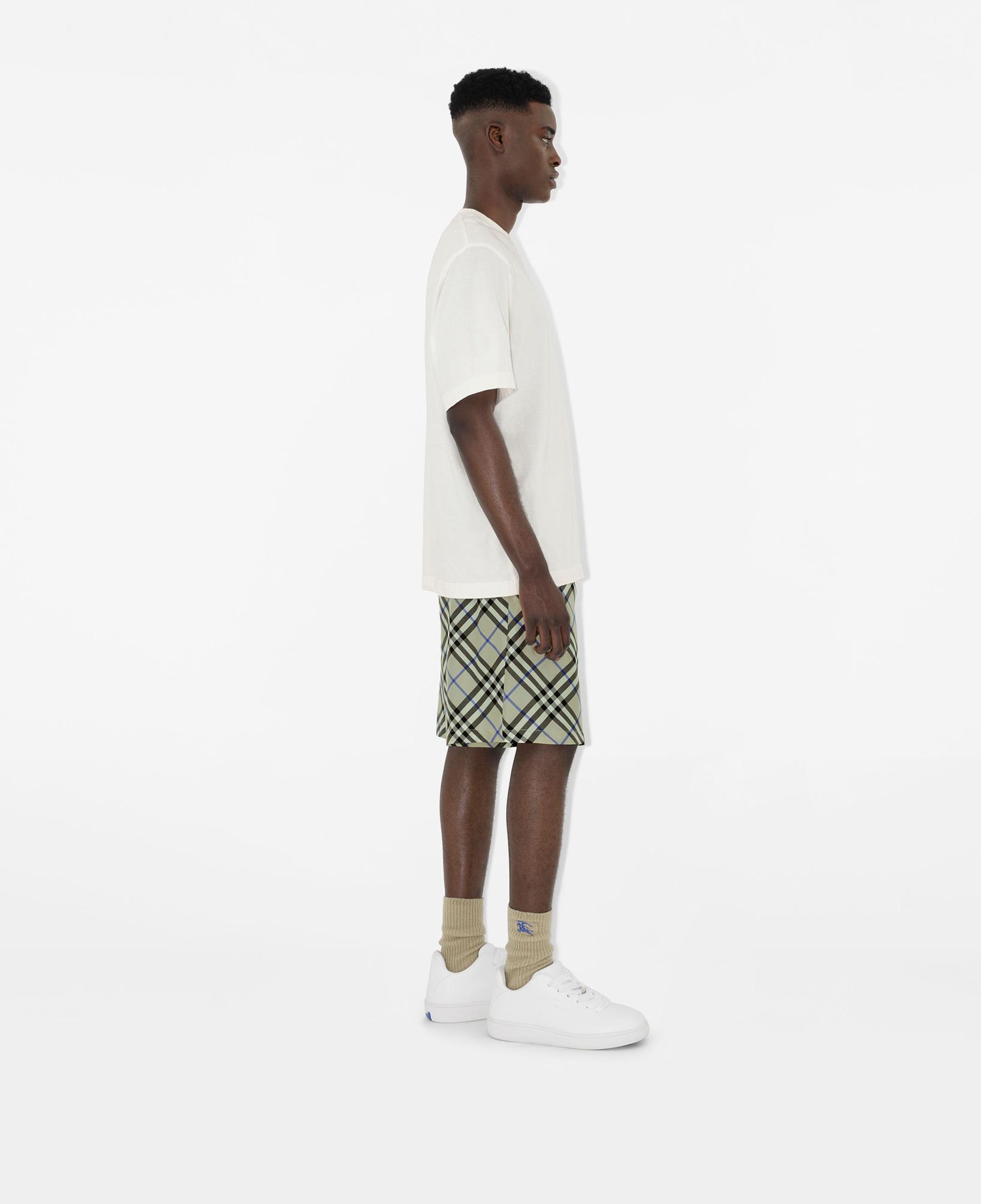 Burberry Check İpek Erkek Krem Rengi Şort