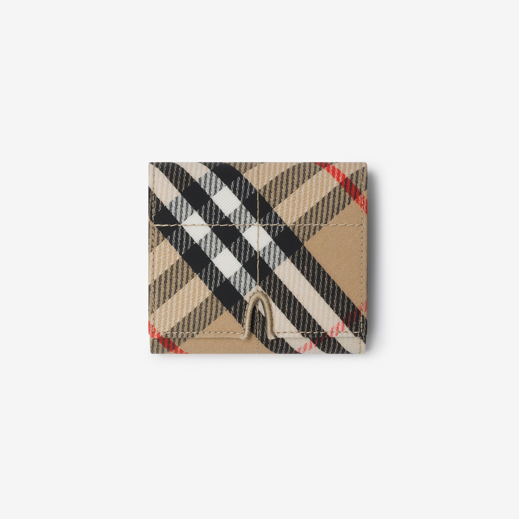 Burberry Trifold Snip Kadın Bej Cüzdan