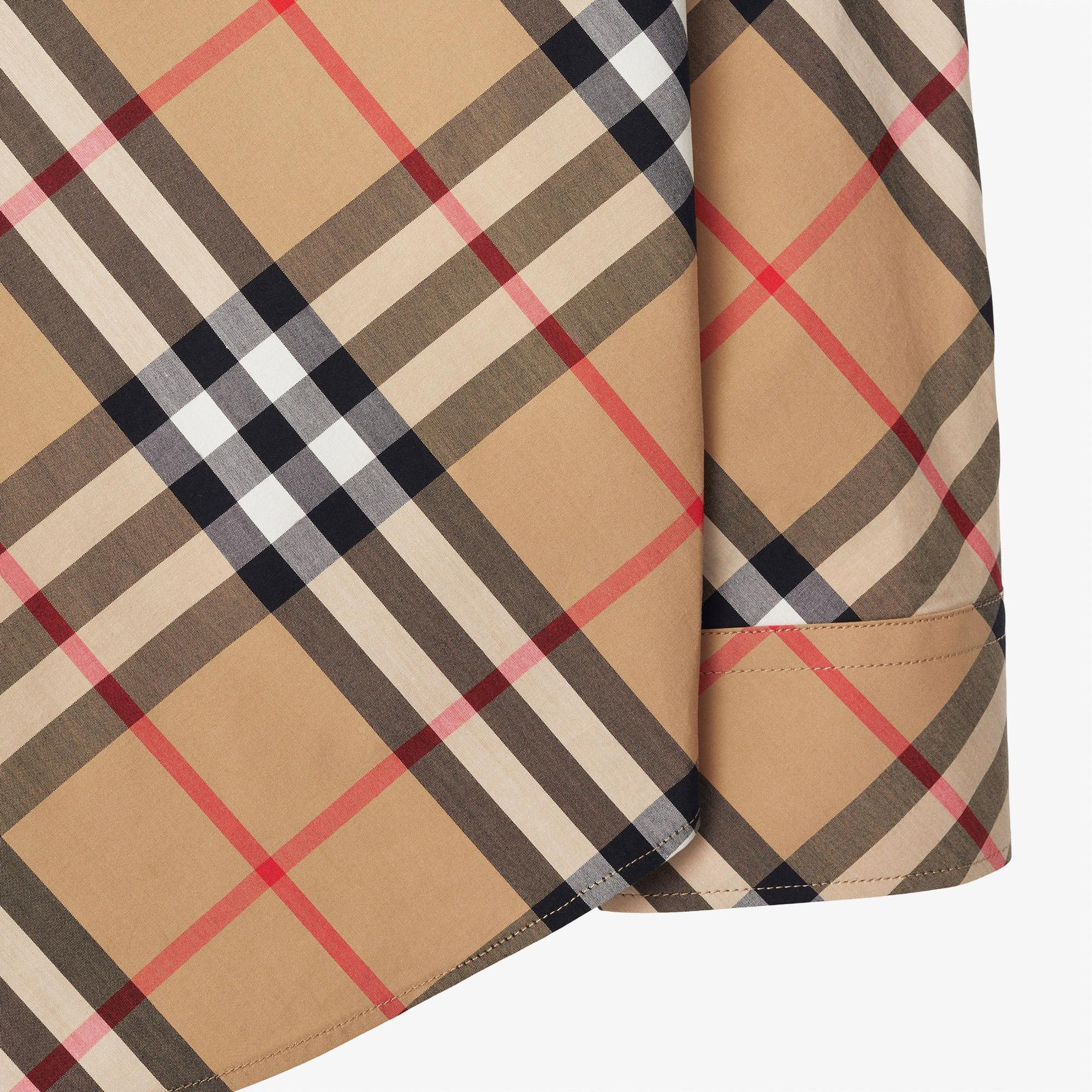 Burberry Check Pamuklu Kadın Bej Gömlek