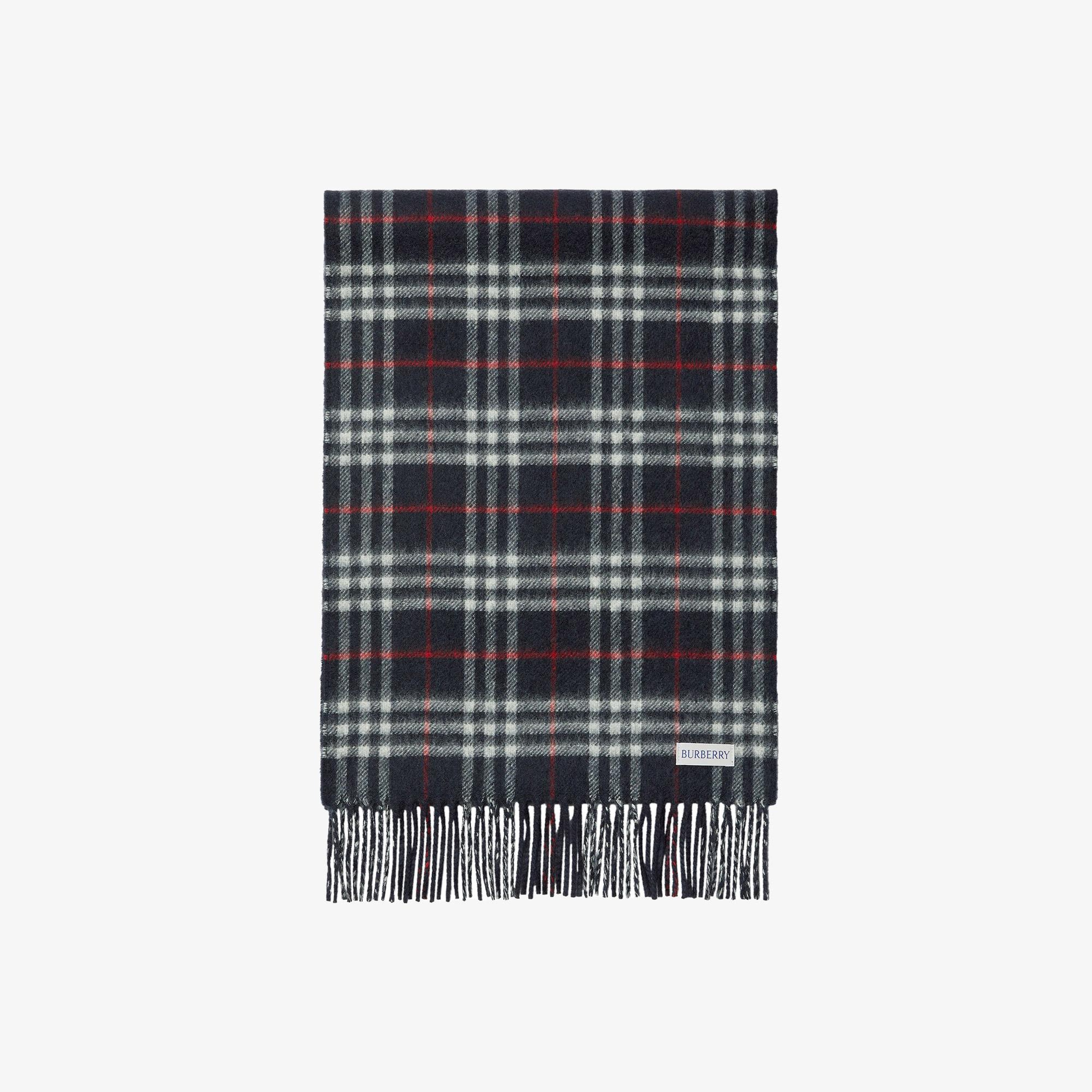 Burberry Reversible Check Kaşmir Kadın Lacivert Atkı