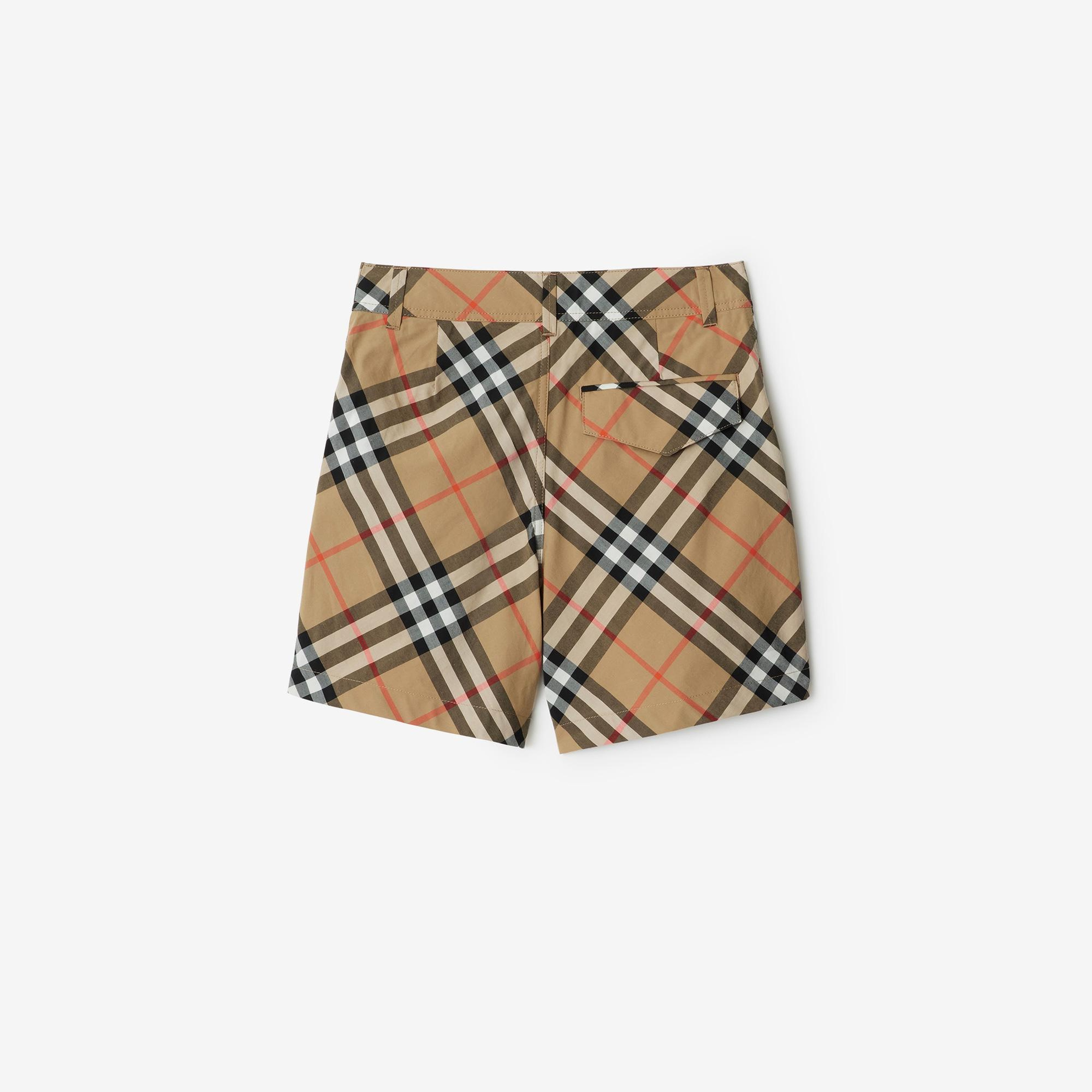 Burberry Check Pamuk Çocuk Bej Şort