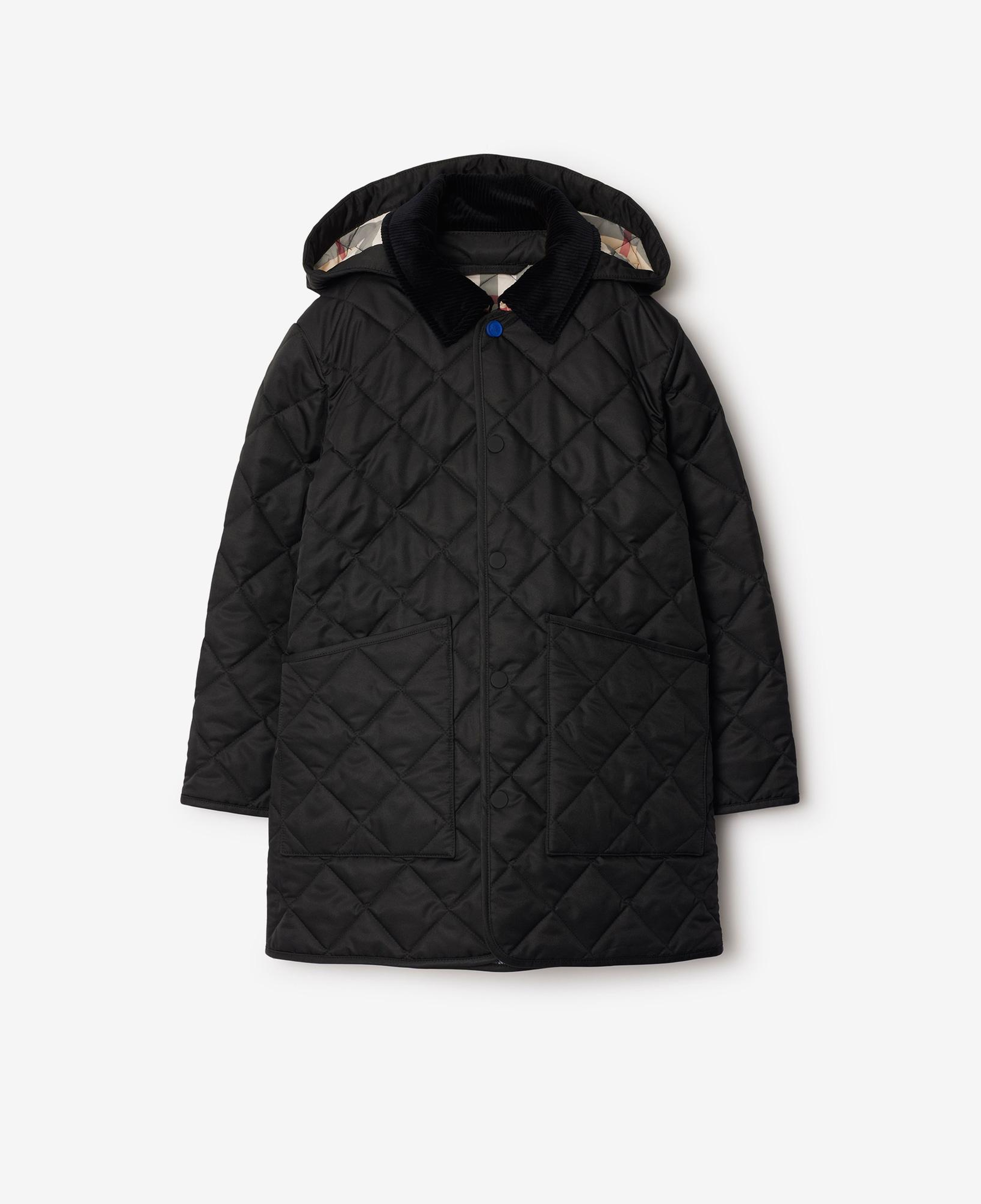 Burberry Rowan Quilted Çocuk Siyah Mont
