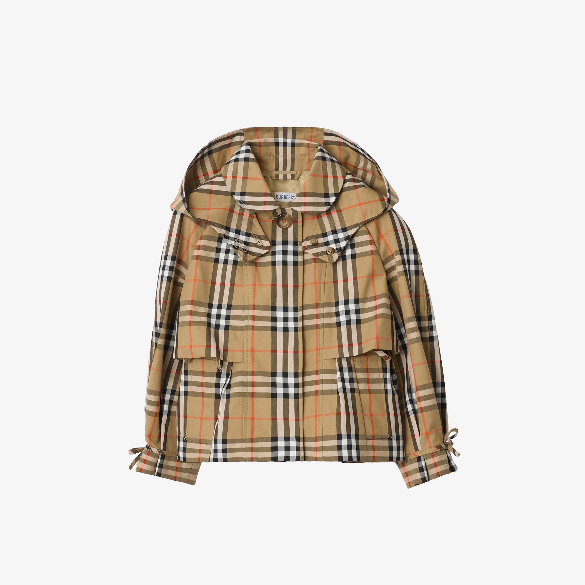 Burberry Kımberley Check Çocuk Bej Mont
