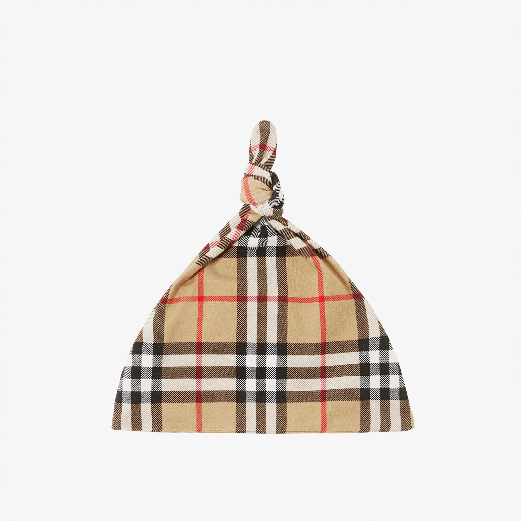 Burberry Claude Cotton Two-Piece Çocuk Bej Bebek Takımı