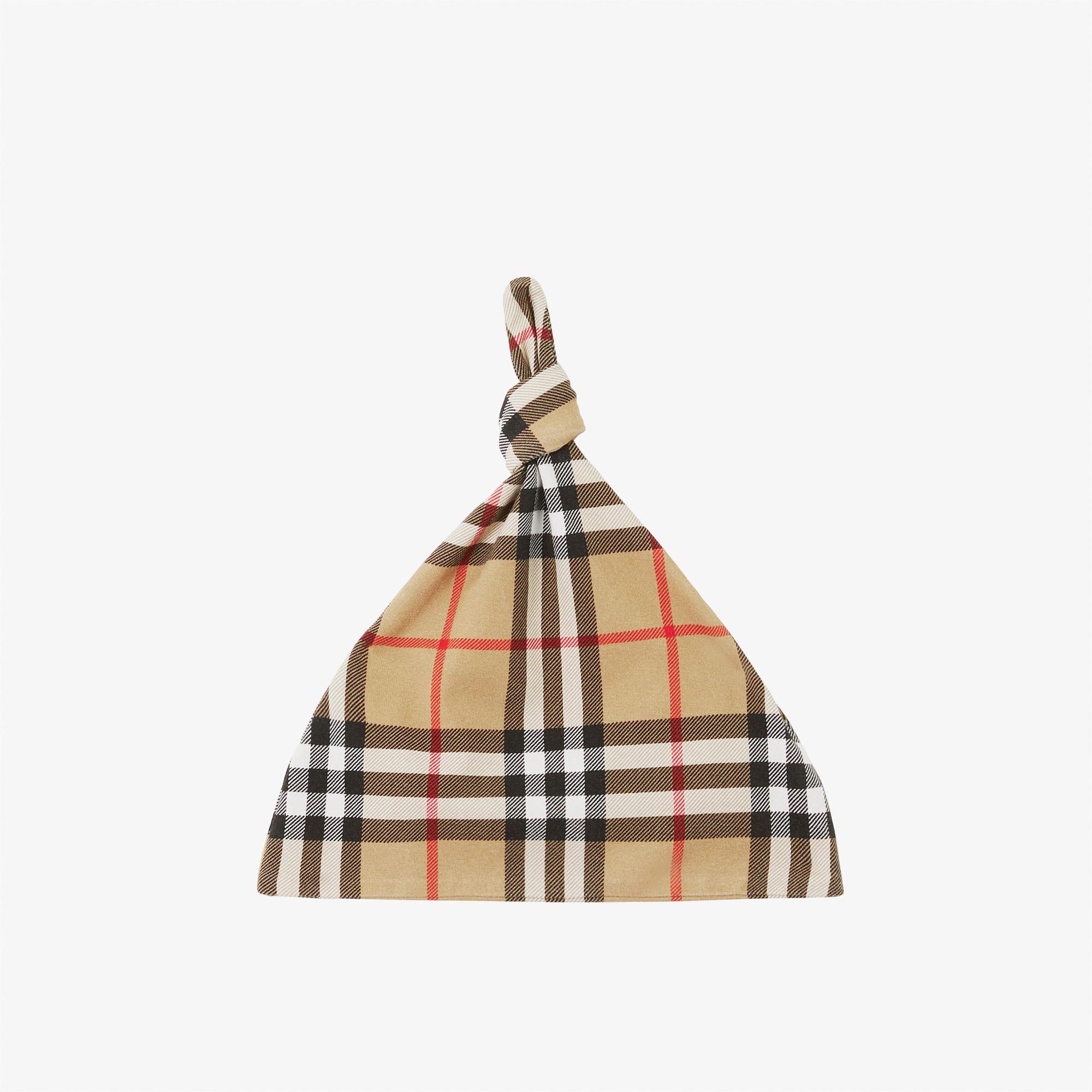 Burberry Claude Cotton Two-Piece Çocuk Bej Bebek Takımı