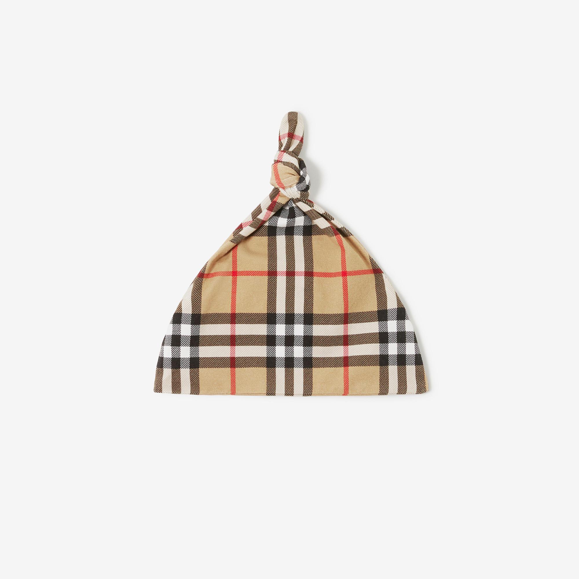 Burberry Claude Cotton Two-Piece Çocuk Bej Bebek Takımı