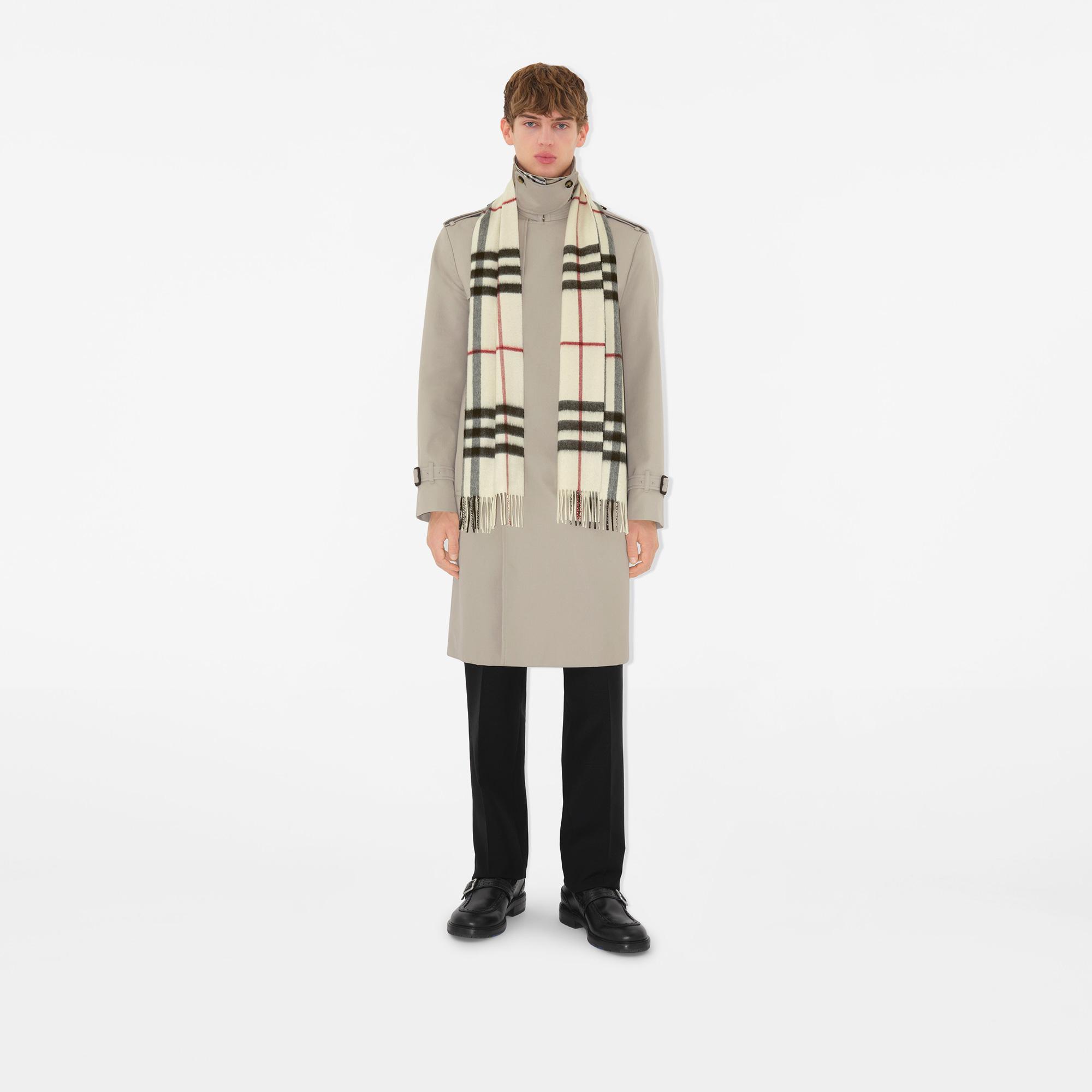 Burberry Giant Cashmere Kadın Krem Atkı