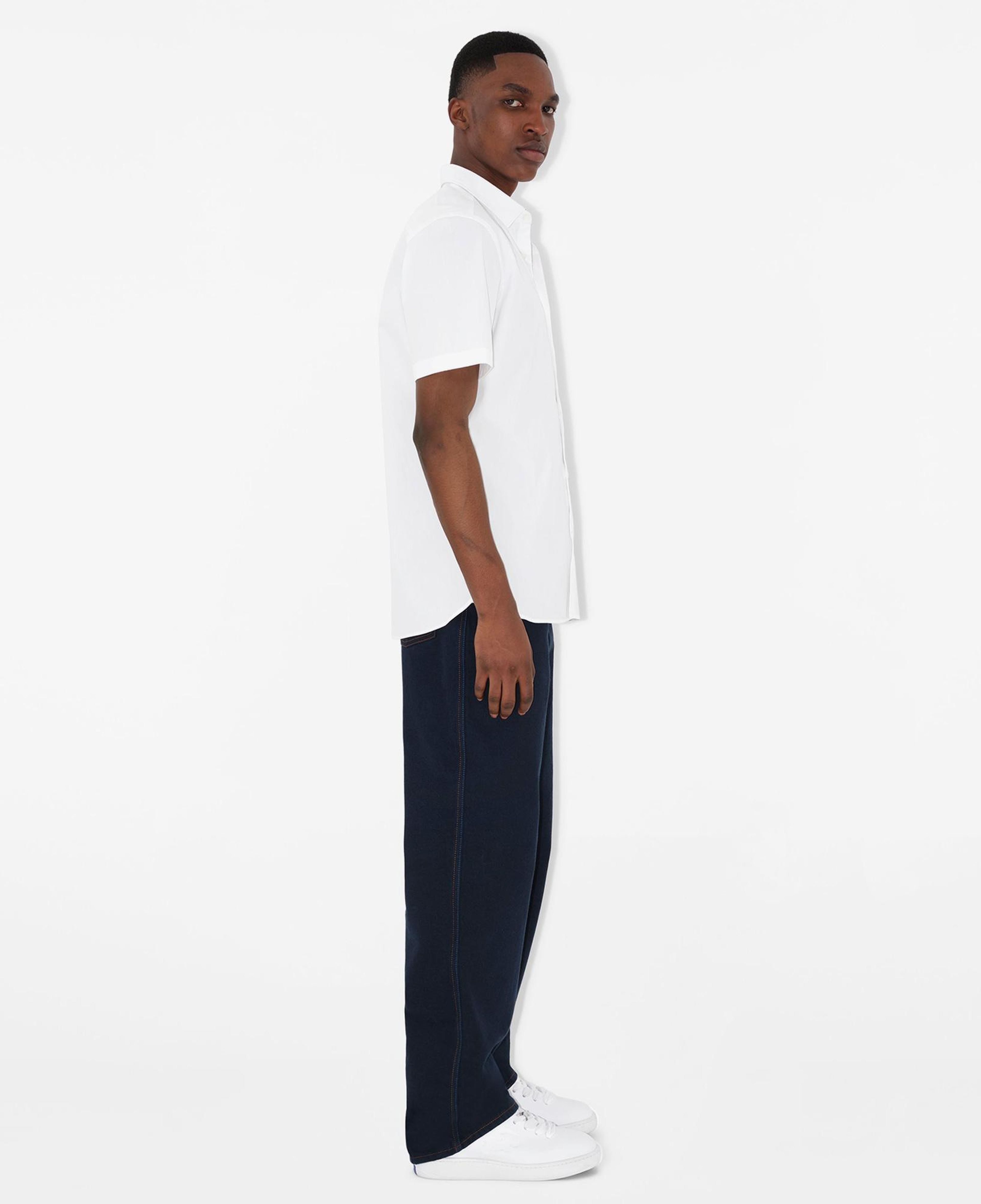 Burberry Stretch Pamuklu Erkek Beyaz Gömlek