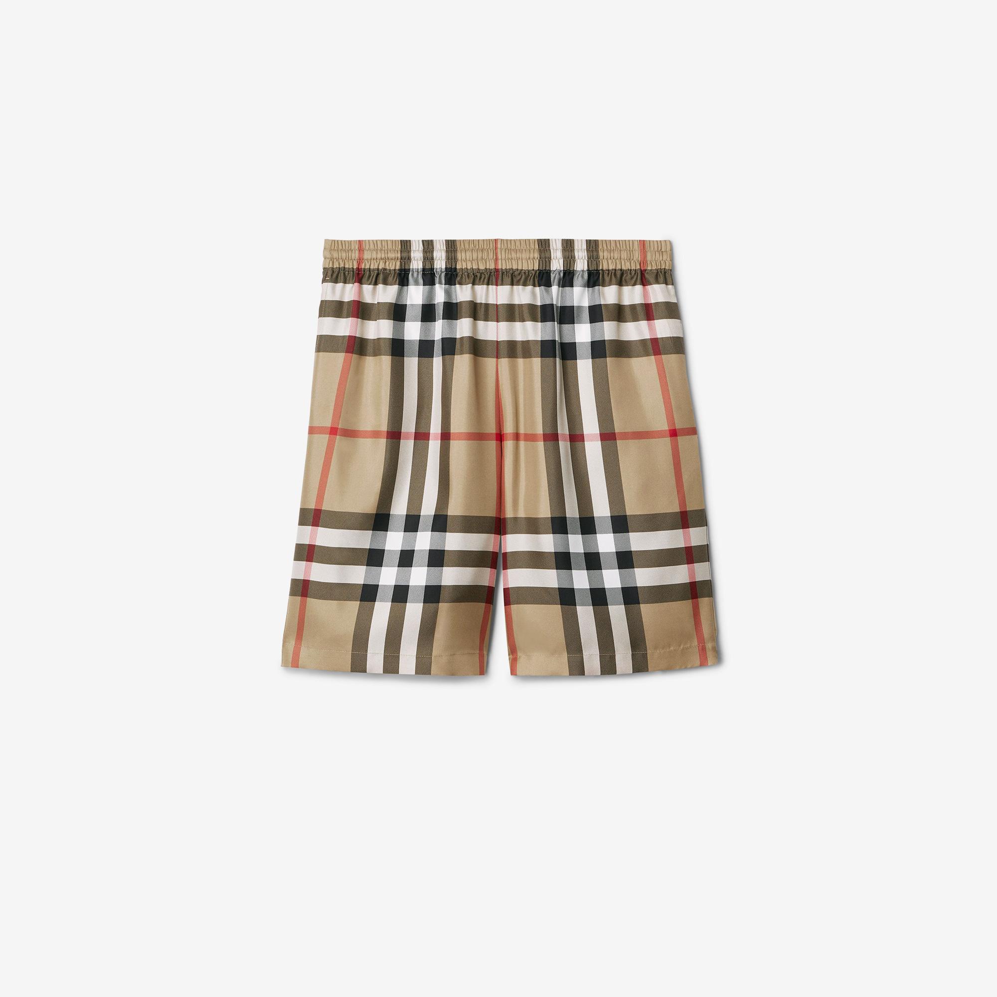Burberry Bradeston Silk Erkek Bej Şort