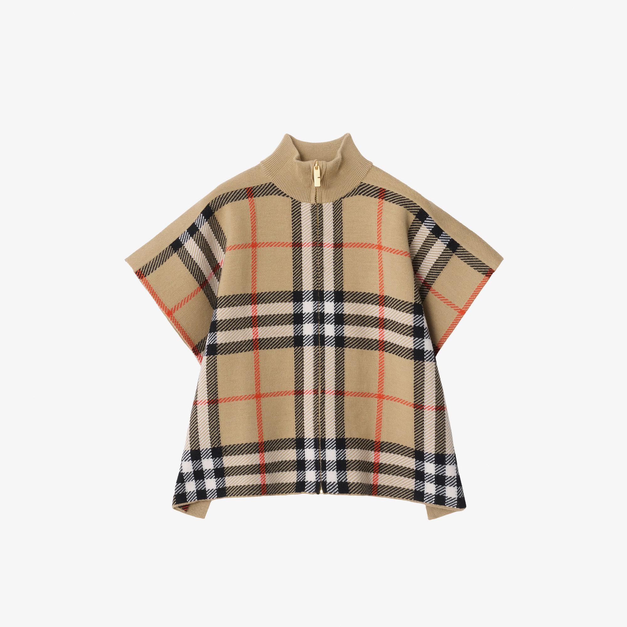 Burberry Isobel Check Çocuk Bej Ceket