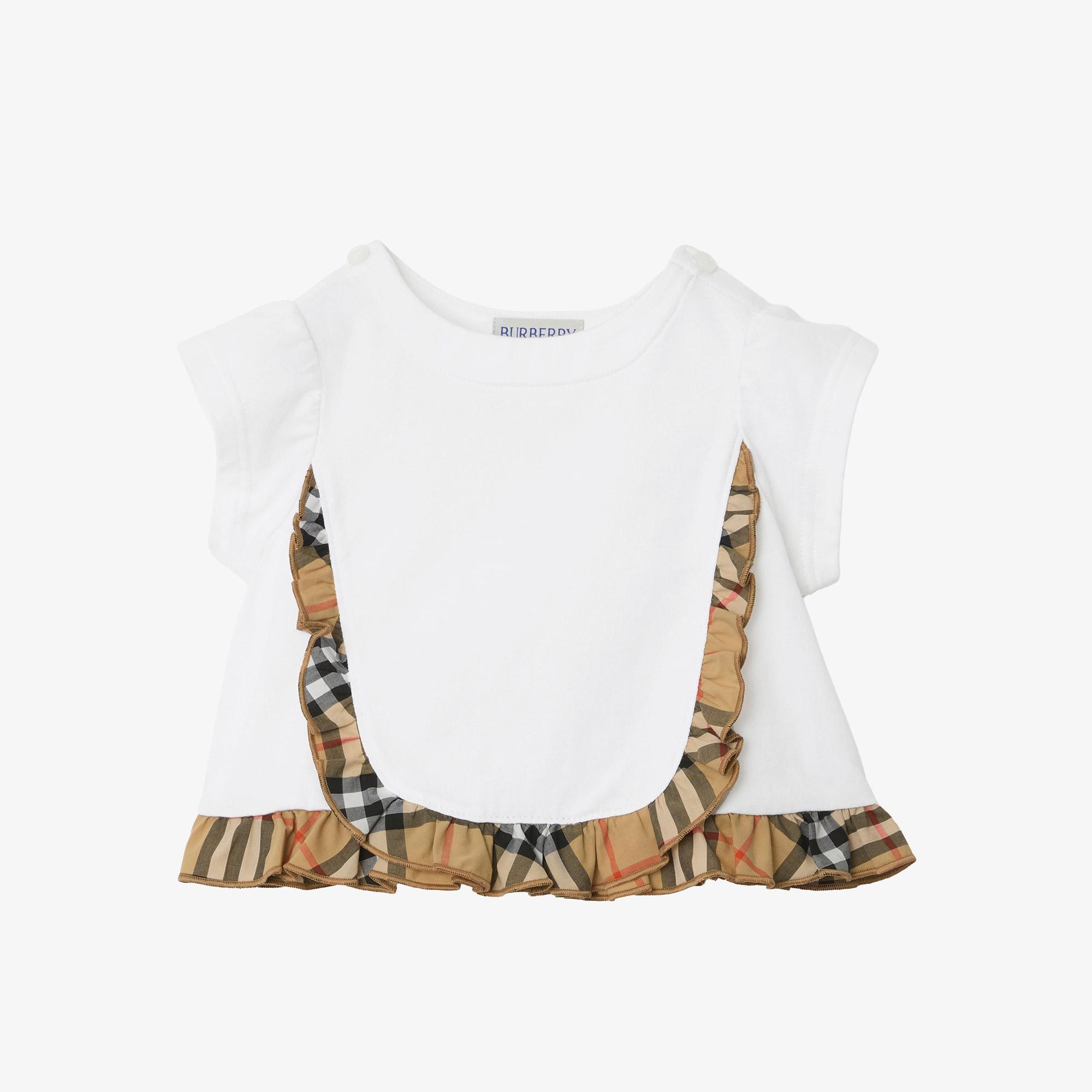 Burberry Roxy Frıll Çocuk Beyaz T-Shirt