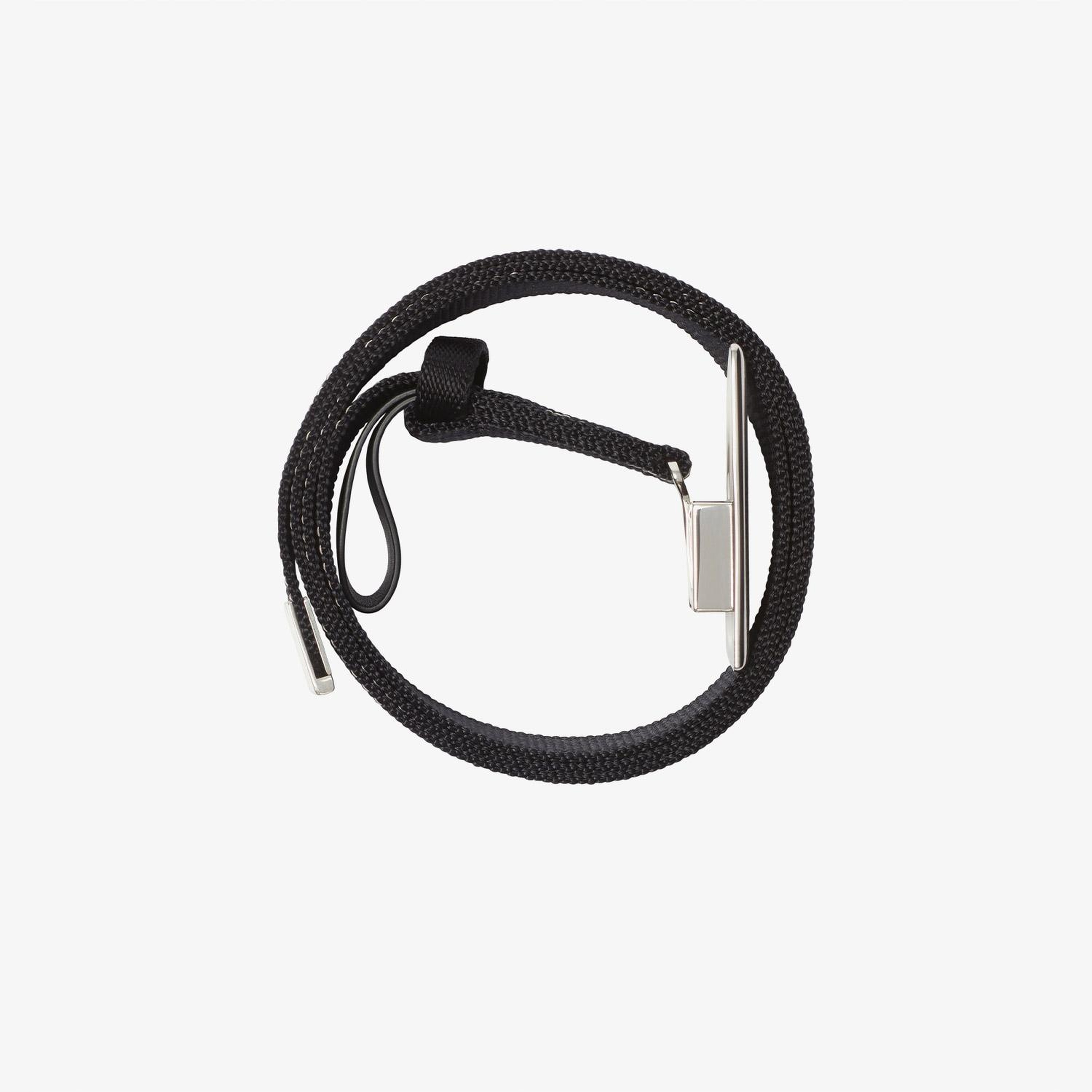 Burberry Check Webbing Shield Erkek Siyah Kemer