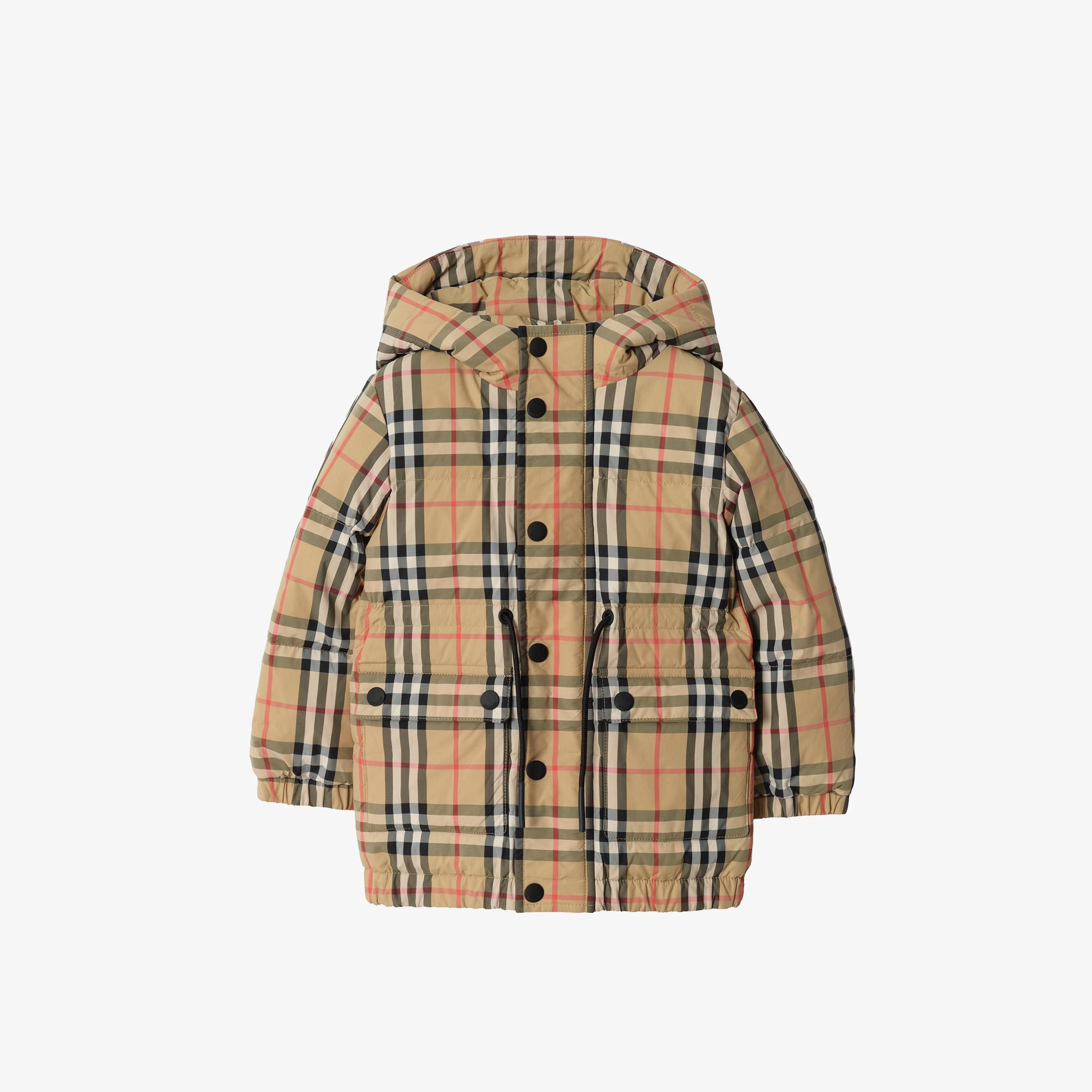 Burberry Franklın Check Çocuk Bej Mont