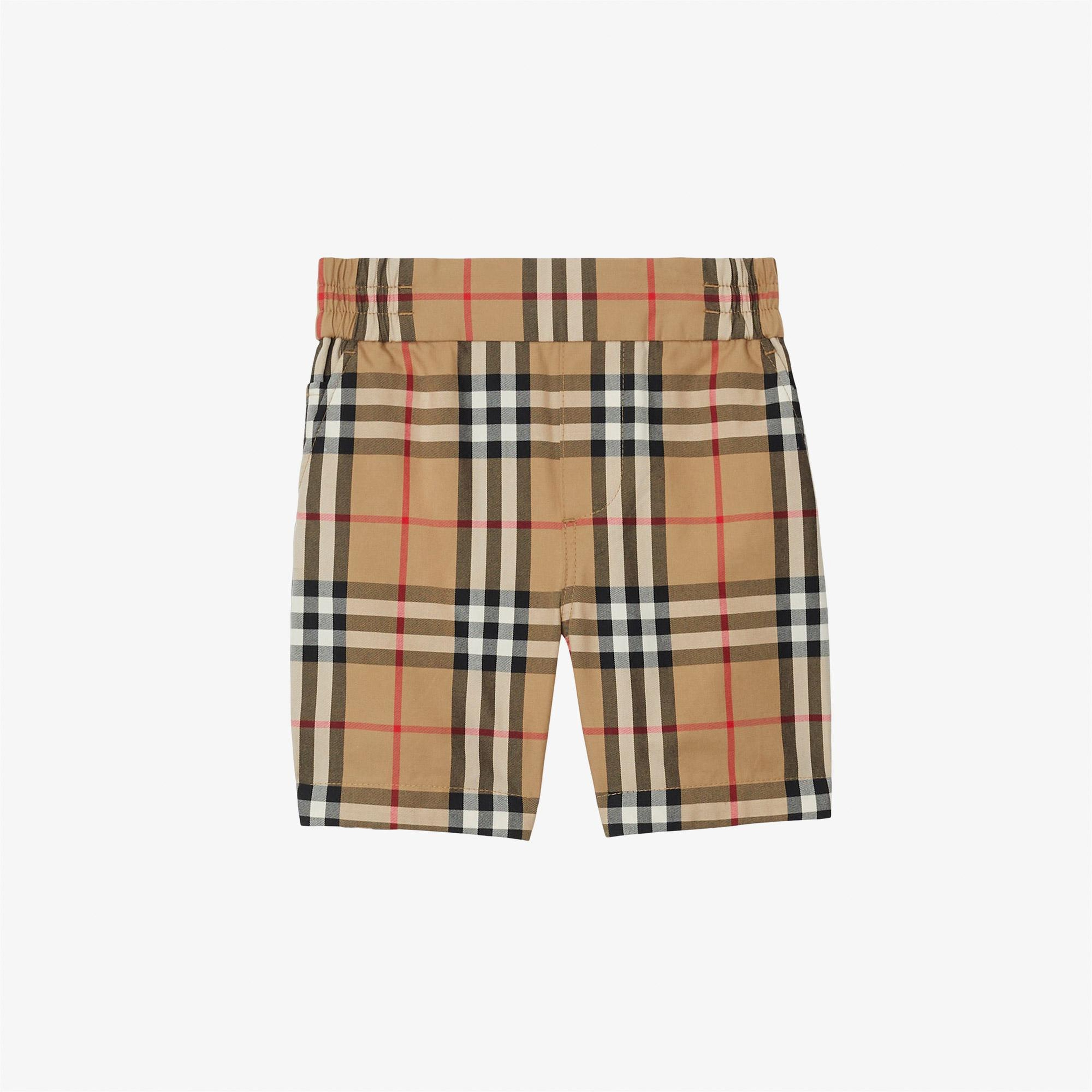Burberry Check Pamuk Çocuk Bej Şort
