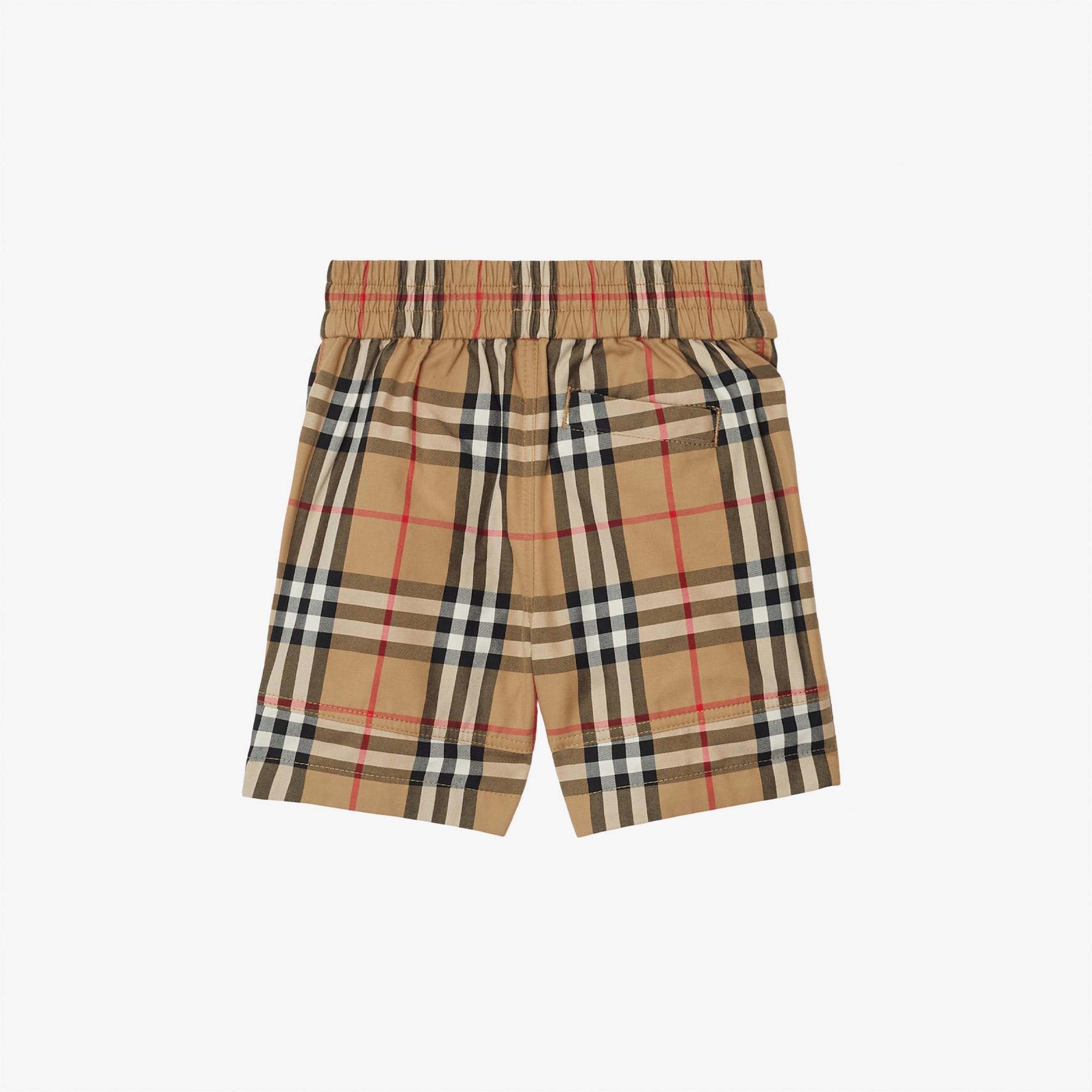 Burberry Check Pamuk Çocuk Bej Şort