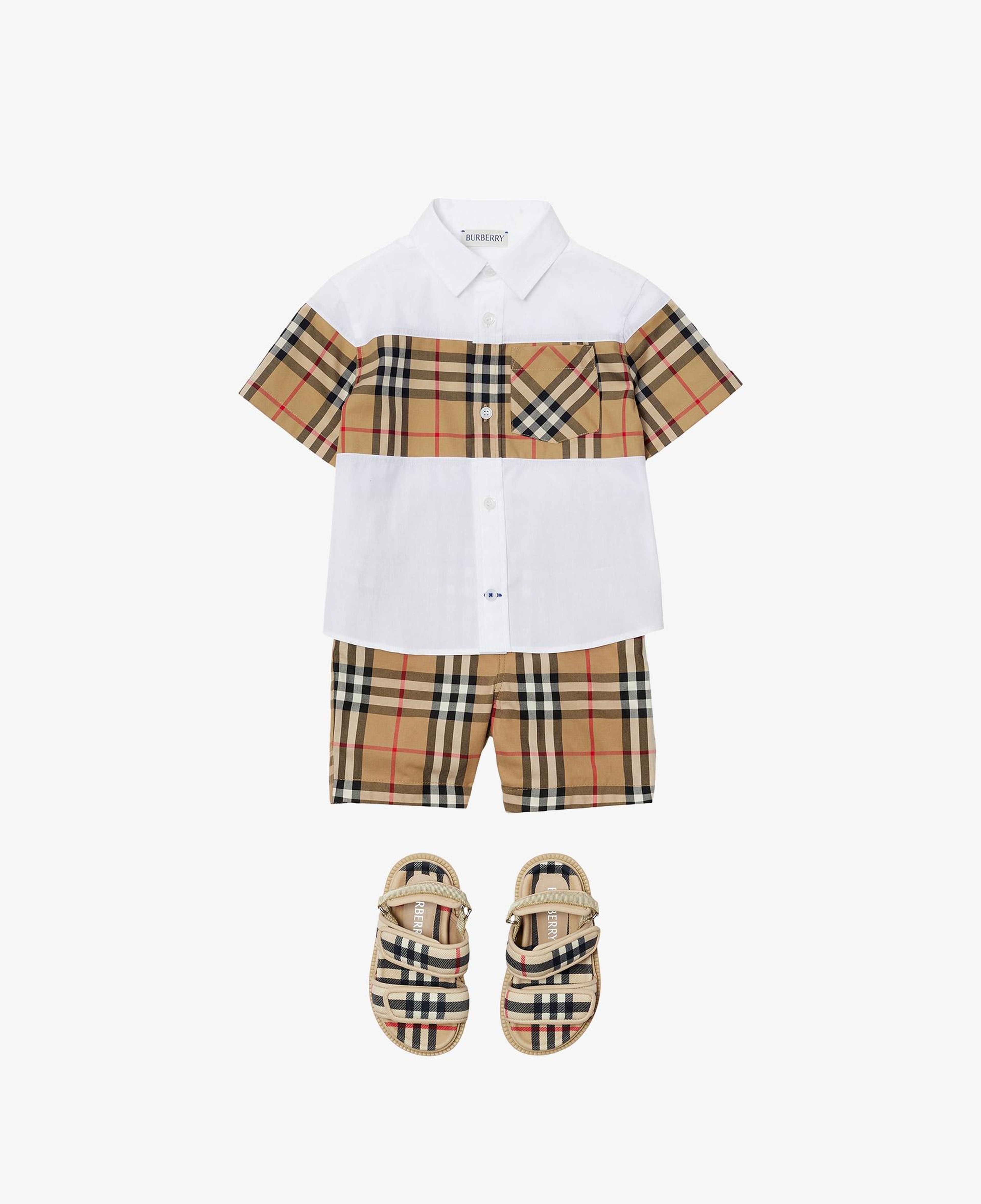Burberry Check Pamuk Çocuk Bej Şort