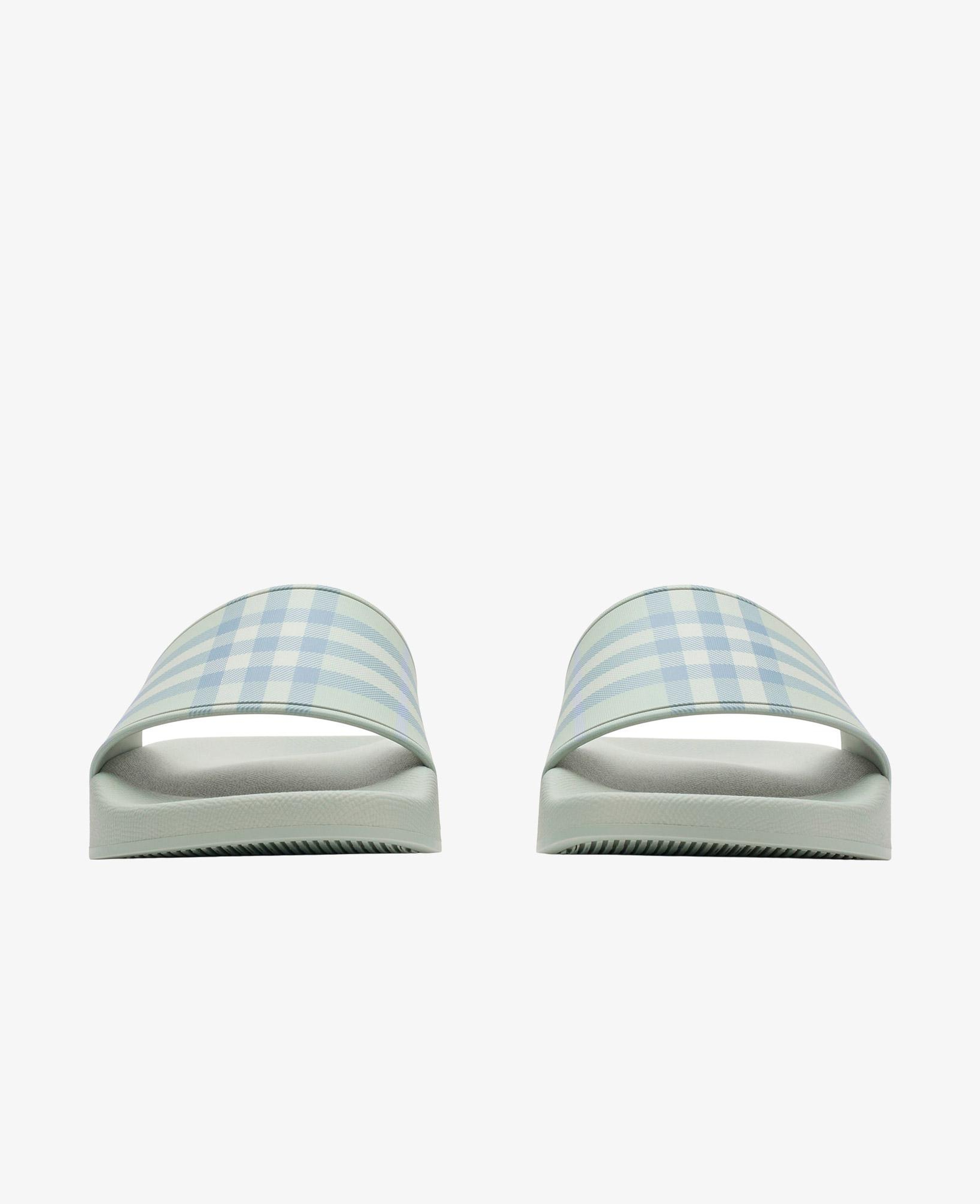 Burberry Furley Check Kadın Yeşil Terlik