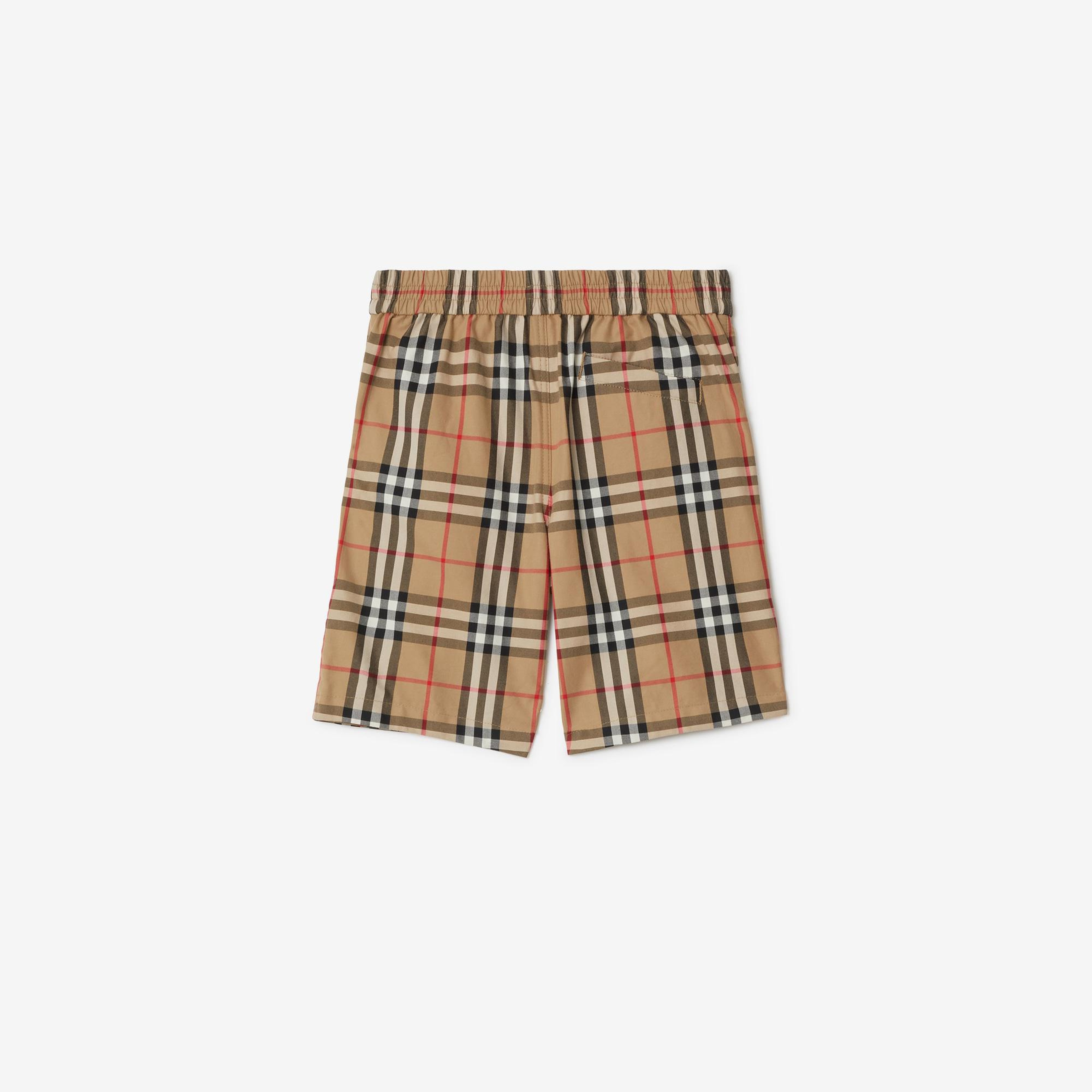 Burberry Check Pamuk Çocuk Bej Şort