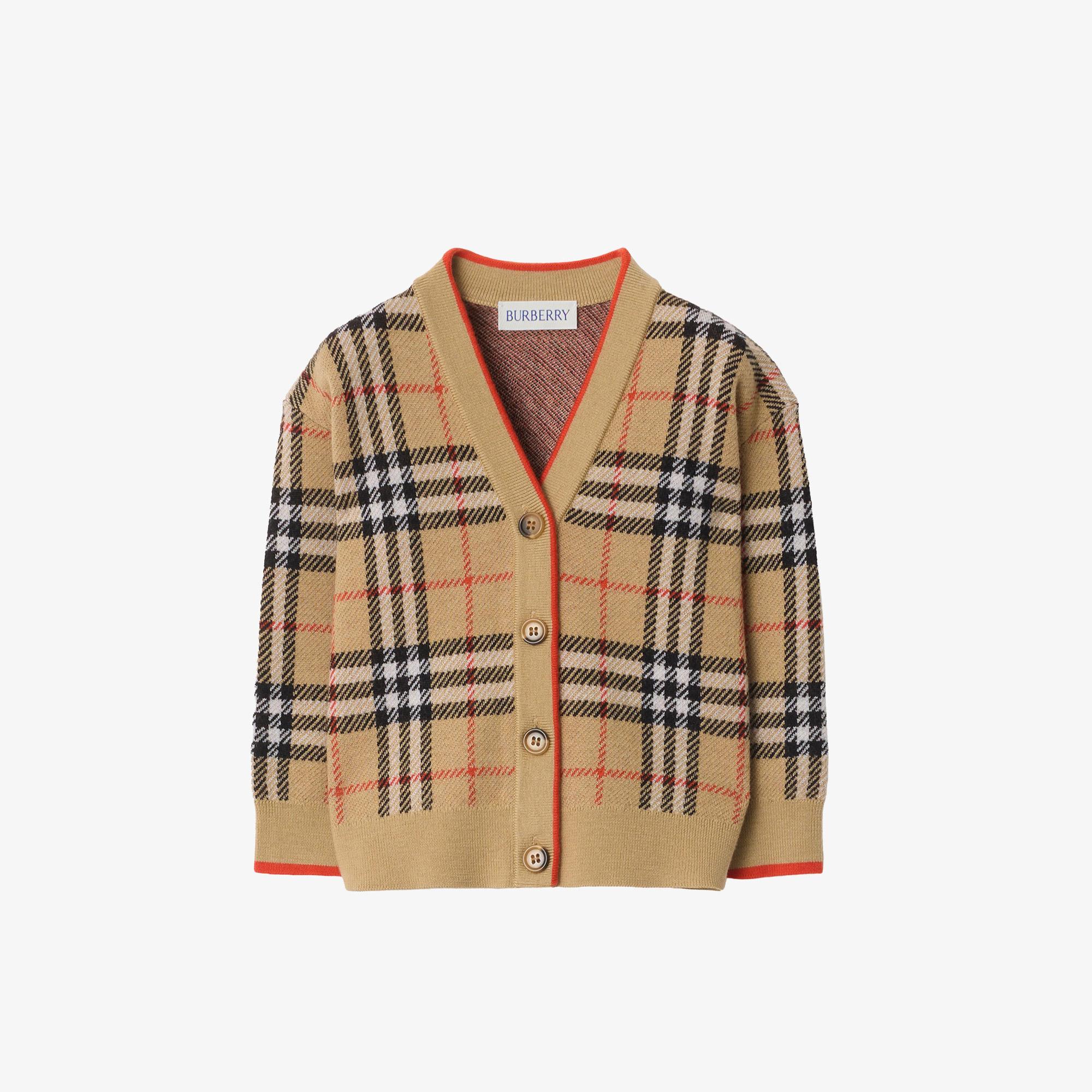 Burberry Graham Check Çocuk Bej Hırka