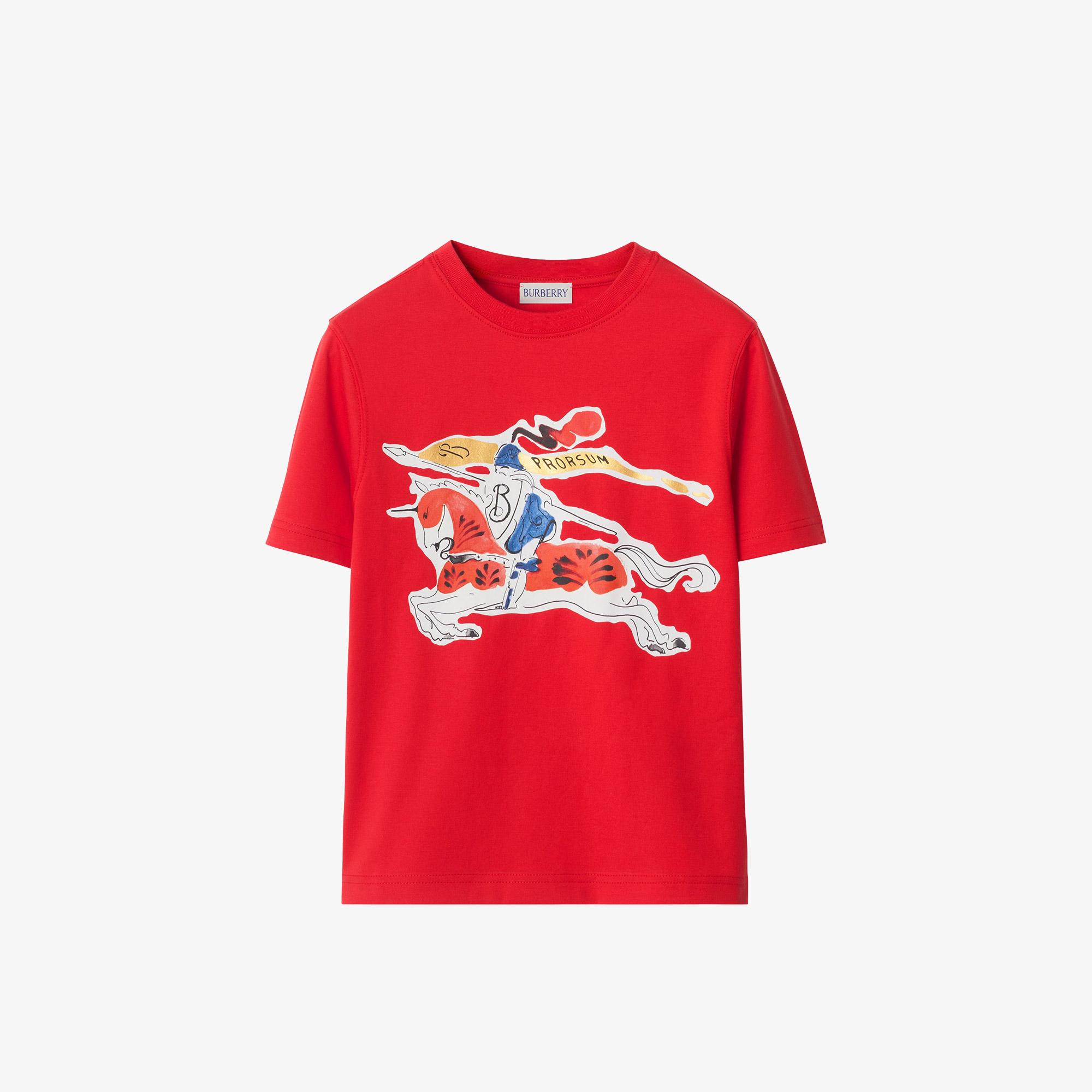 Burberry Cedar Ekd Çocuk Kırmızı T-Shirt