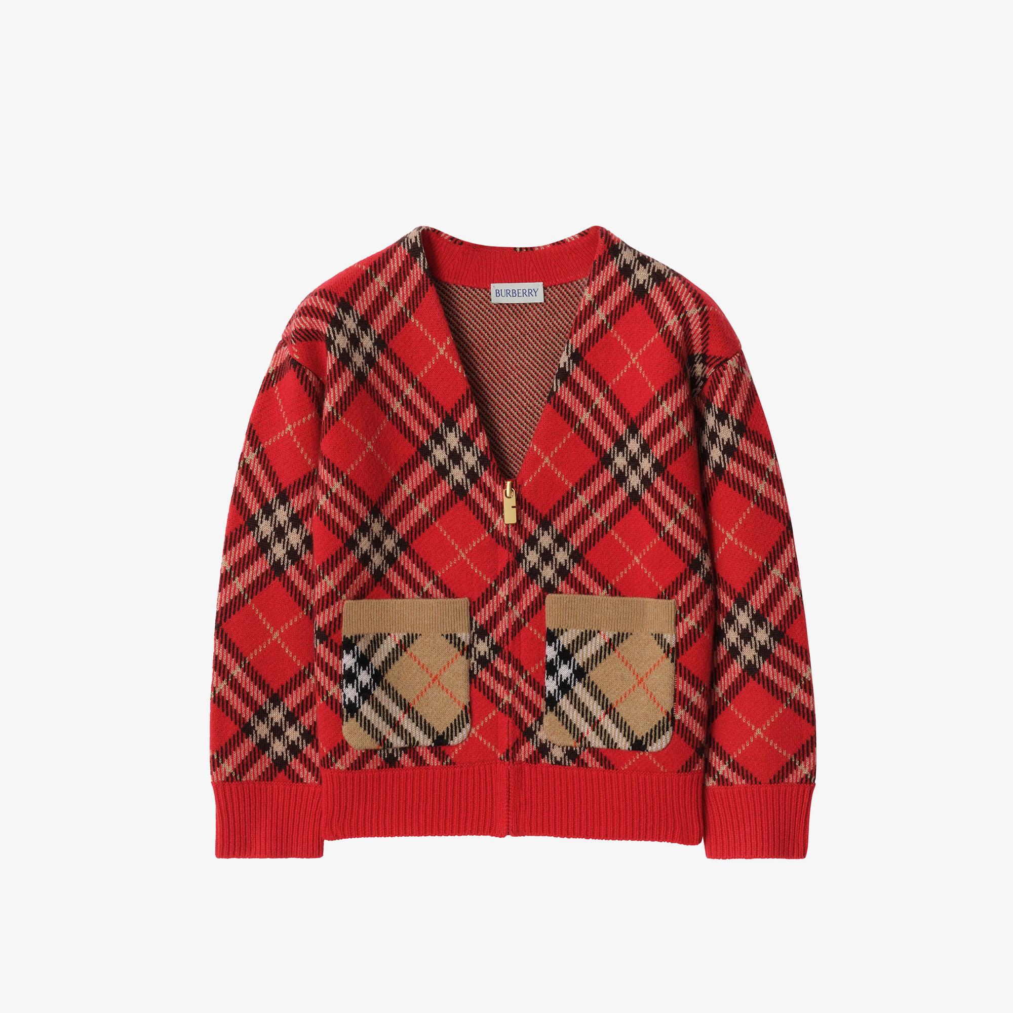 Burberry Wıllıs Çocuk Kırmızı Hırka