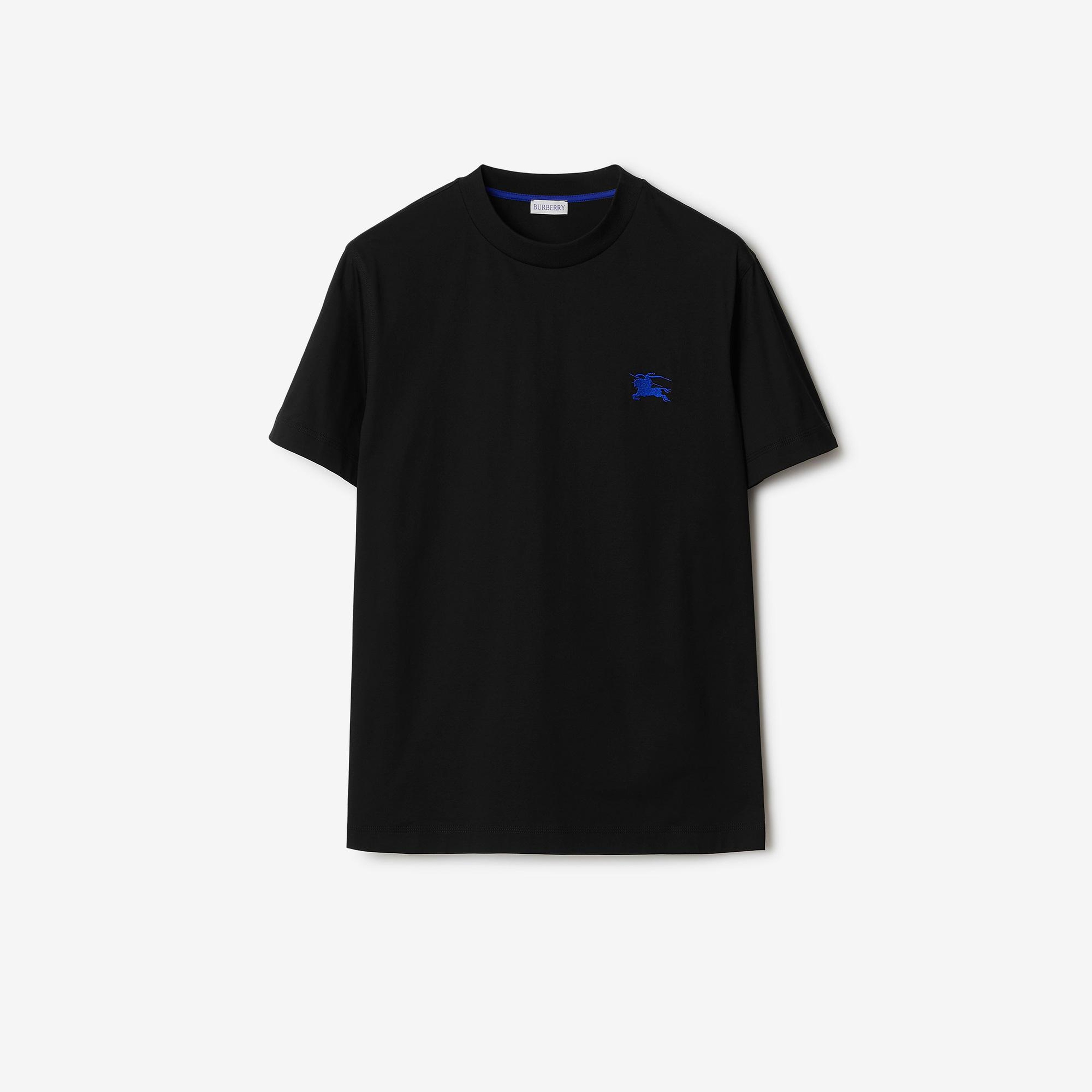 Burberry Pamuklu Erkek Siyah T-Shirt