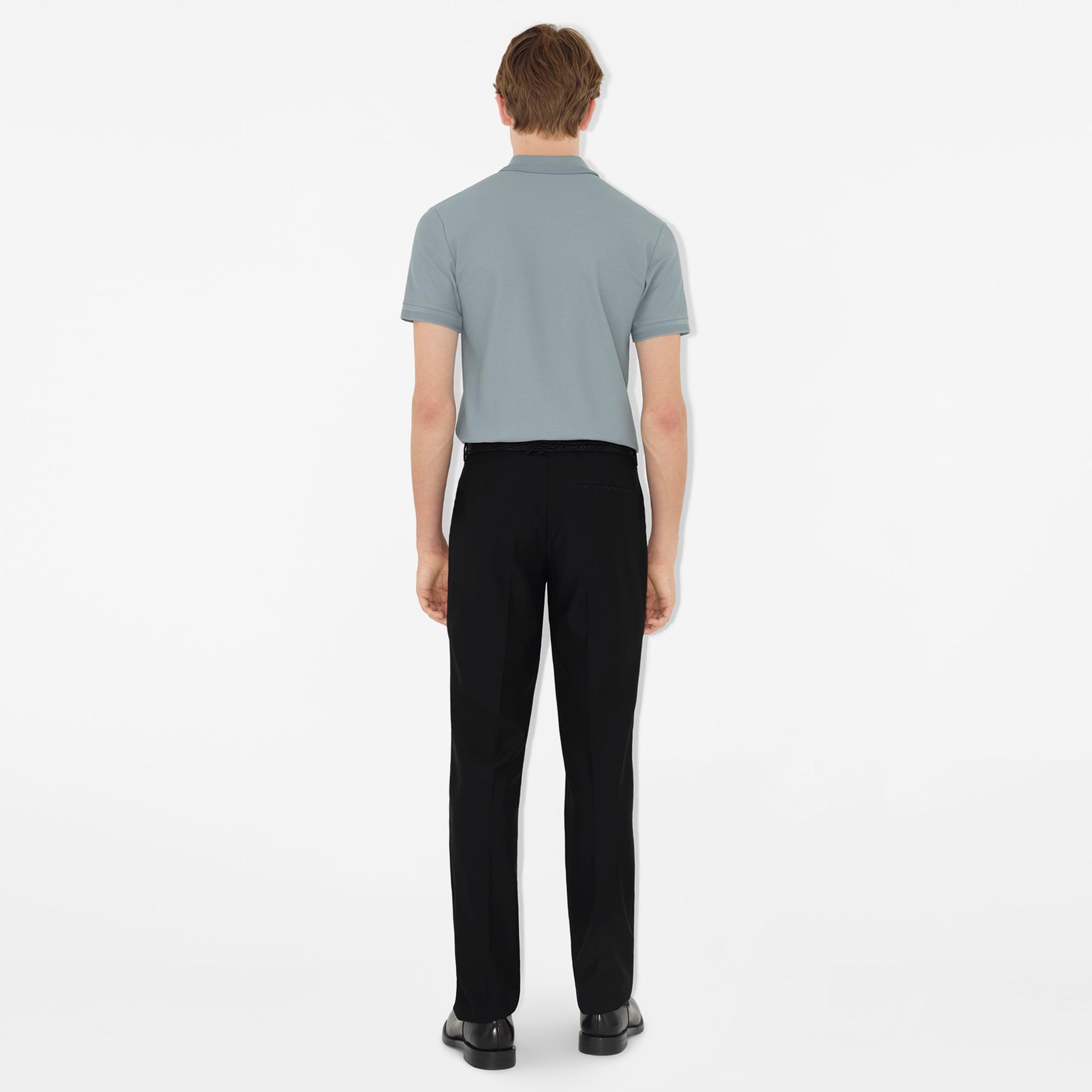 Burberry Pamuklu Erkek Mavi Polo