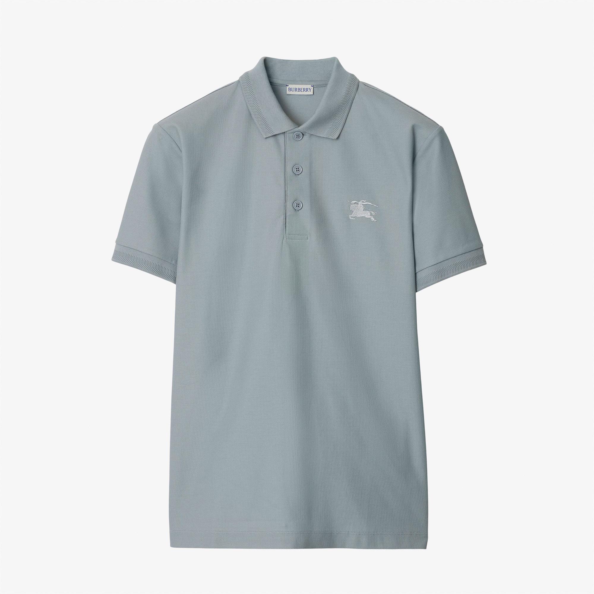 Burberry Pamuklu Erkek Mavi Polo