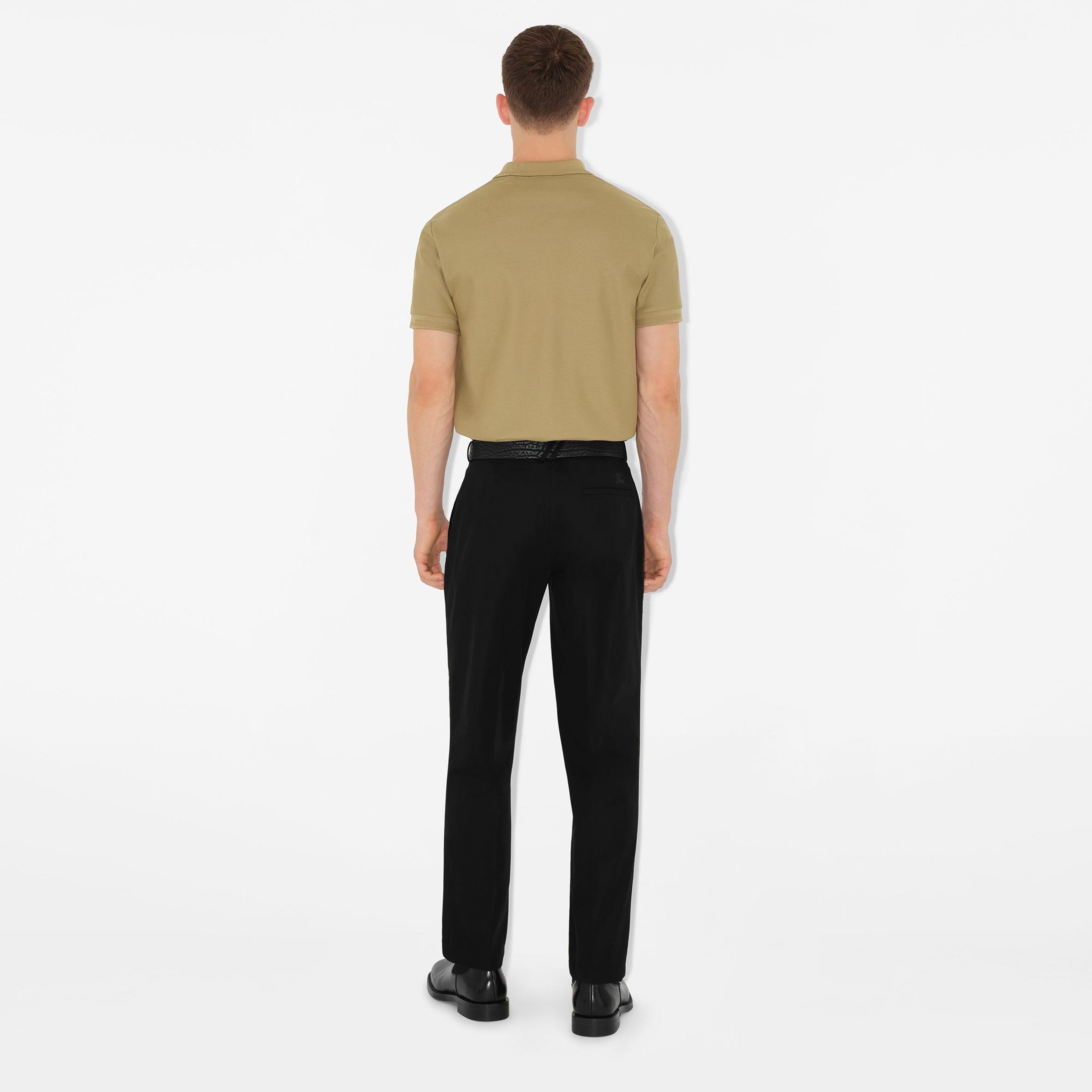 Burberry Eddie Cotton Erkek Bej Polo