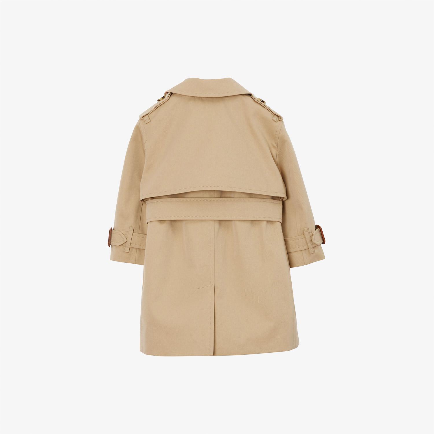 Burberry Gabardine Çocuk Bej Trençkot