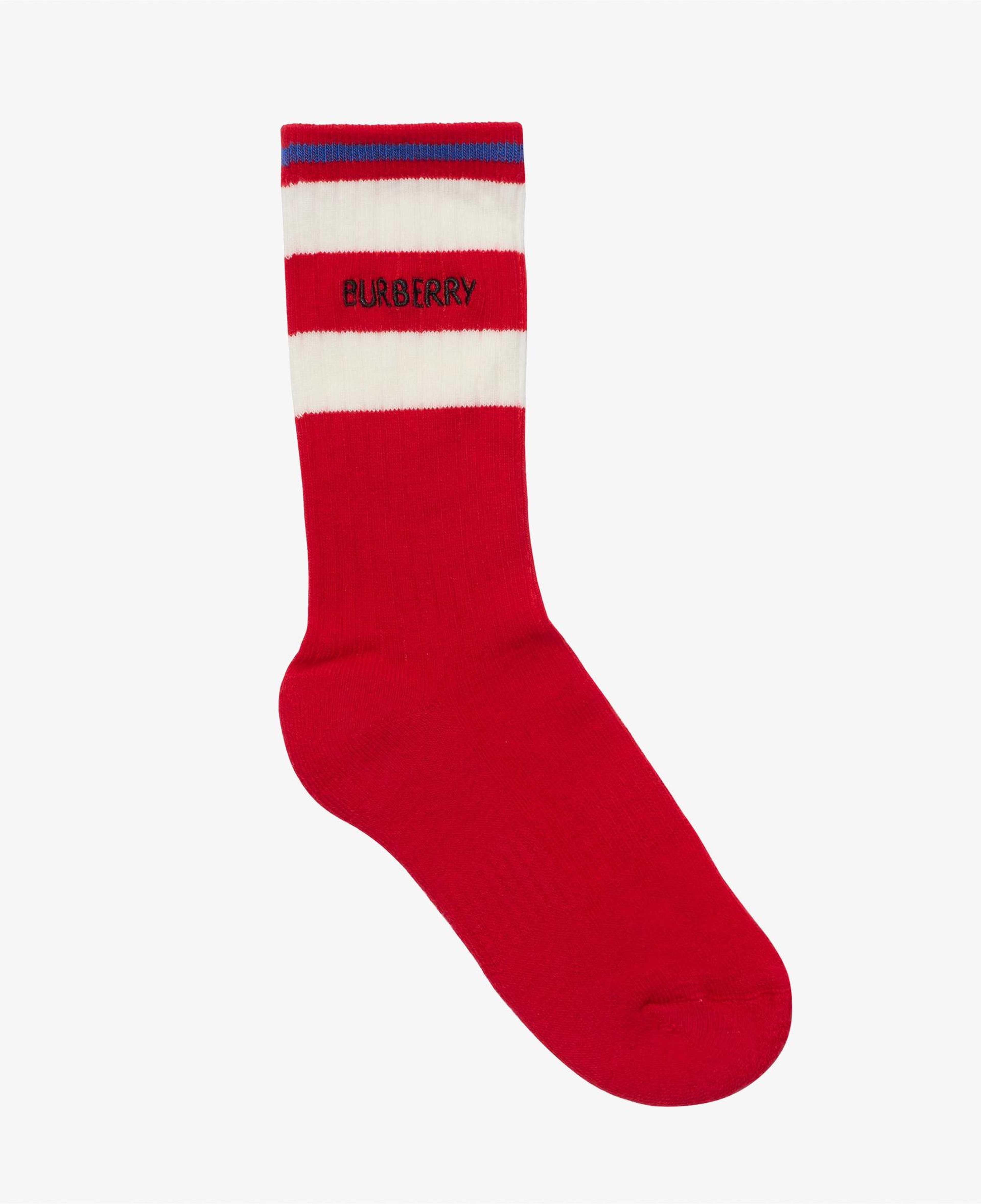 Burberry Logo Strıpe Set Çocuk Renkli 2'Li Çorap