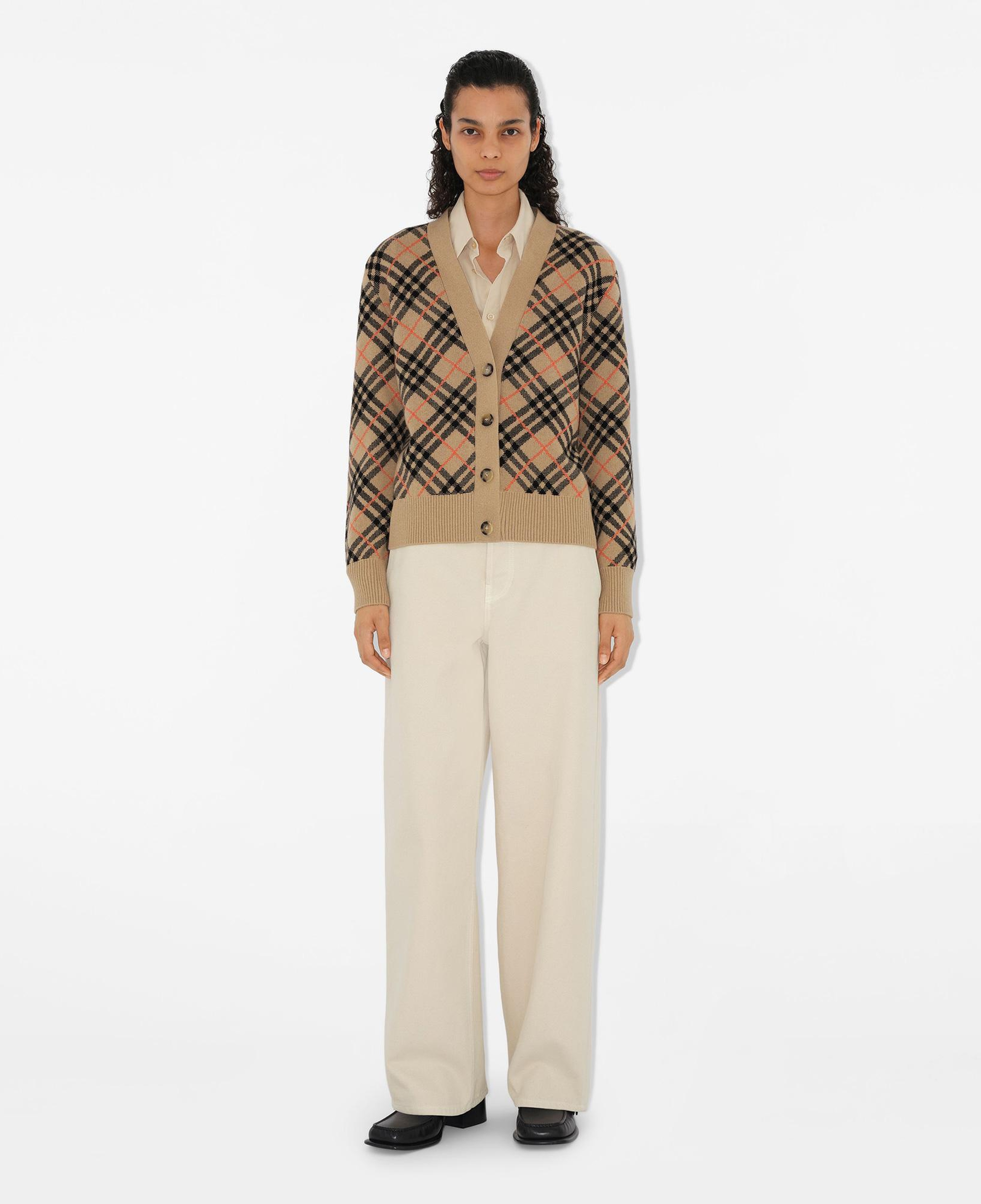 Burberry Check Kaşmir Kadın Bej Hırka