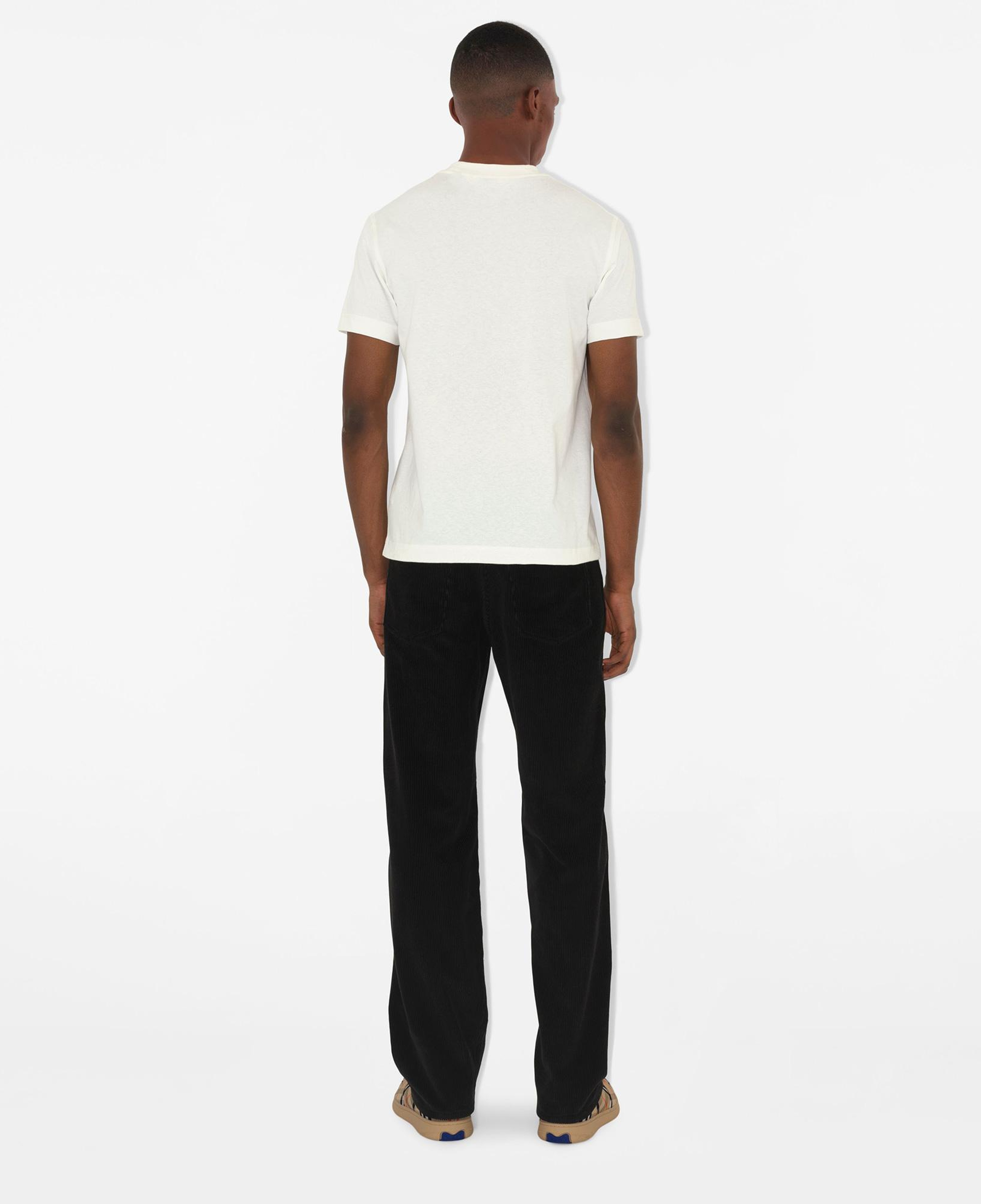 Burberry For Label Cotton Erkek Beyaz T-Shirt