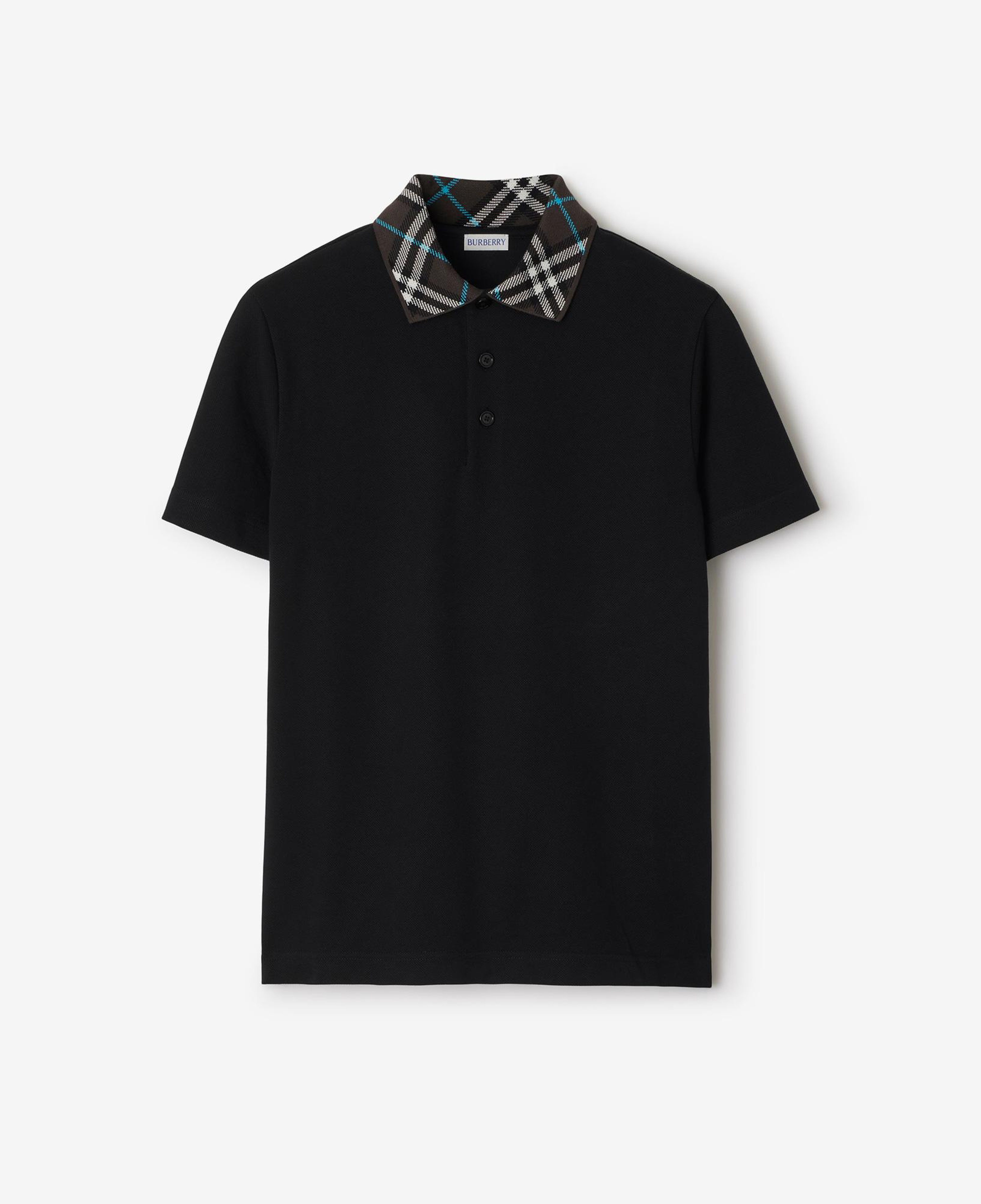 Burberry For Cotton Erkek Siyah Polo