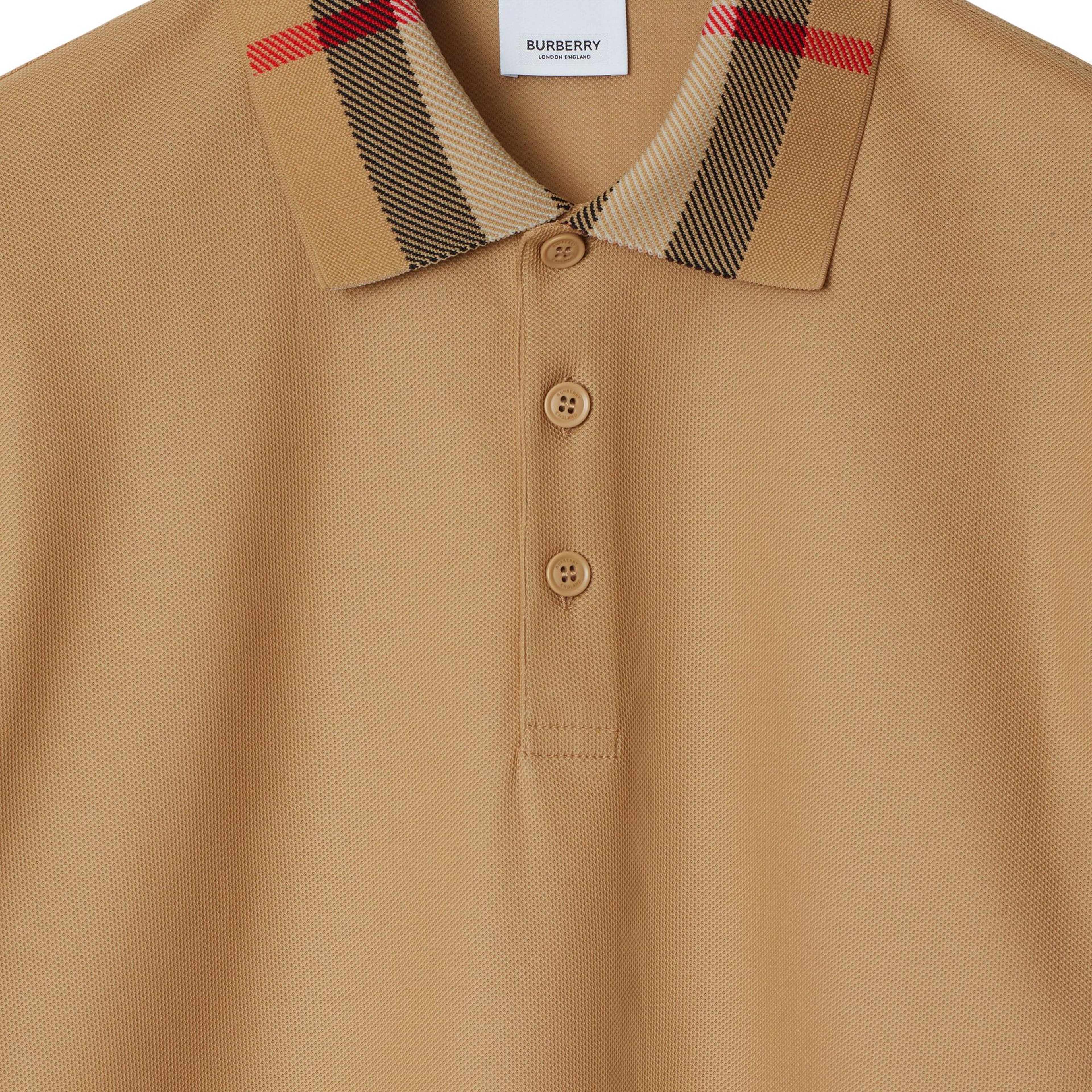 Burberry Pamuklu Erkek Bej Polo