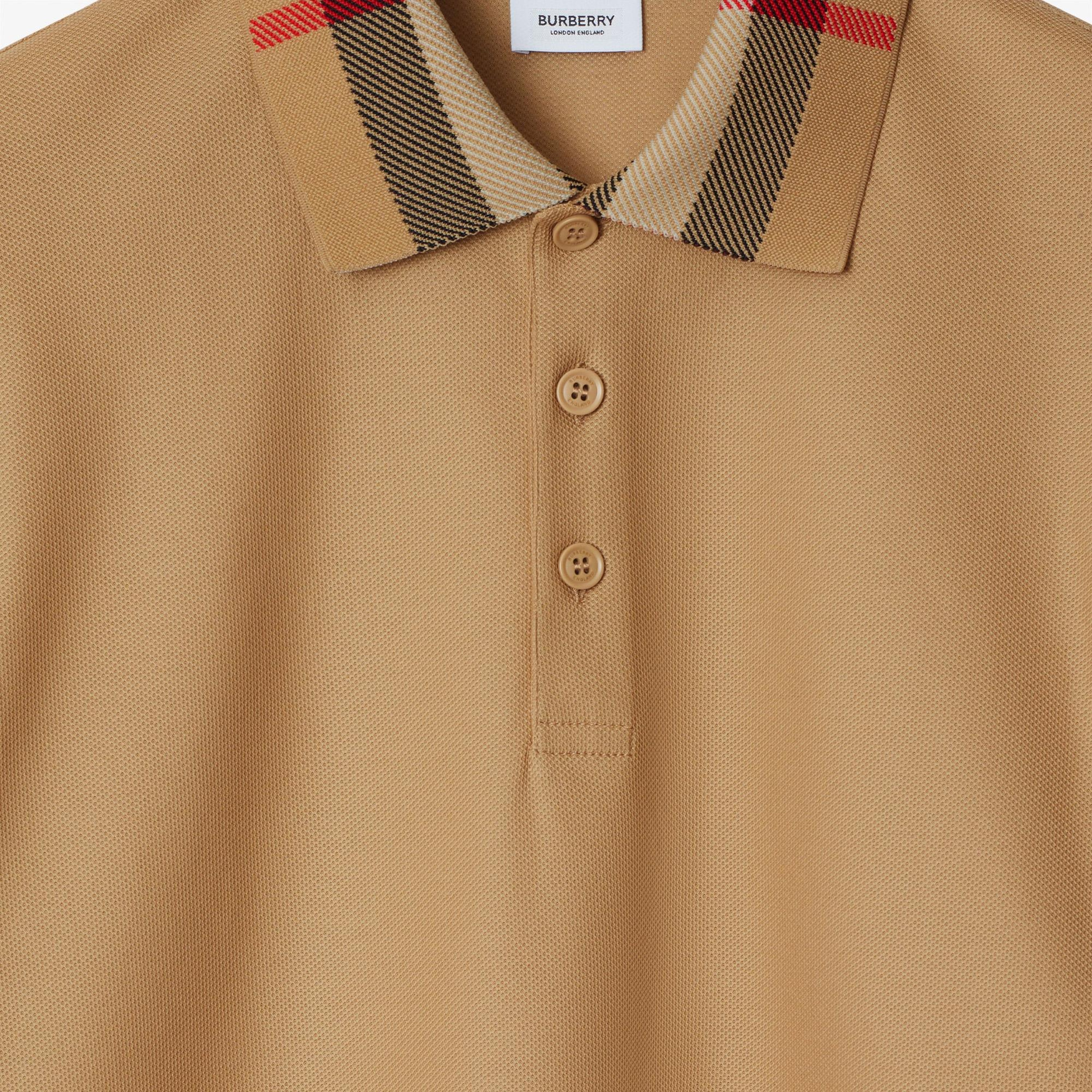 Burberry Pamuklu Erkek Bej Polo