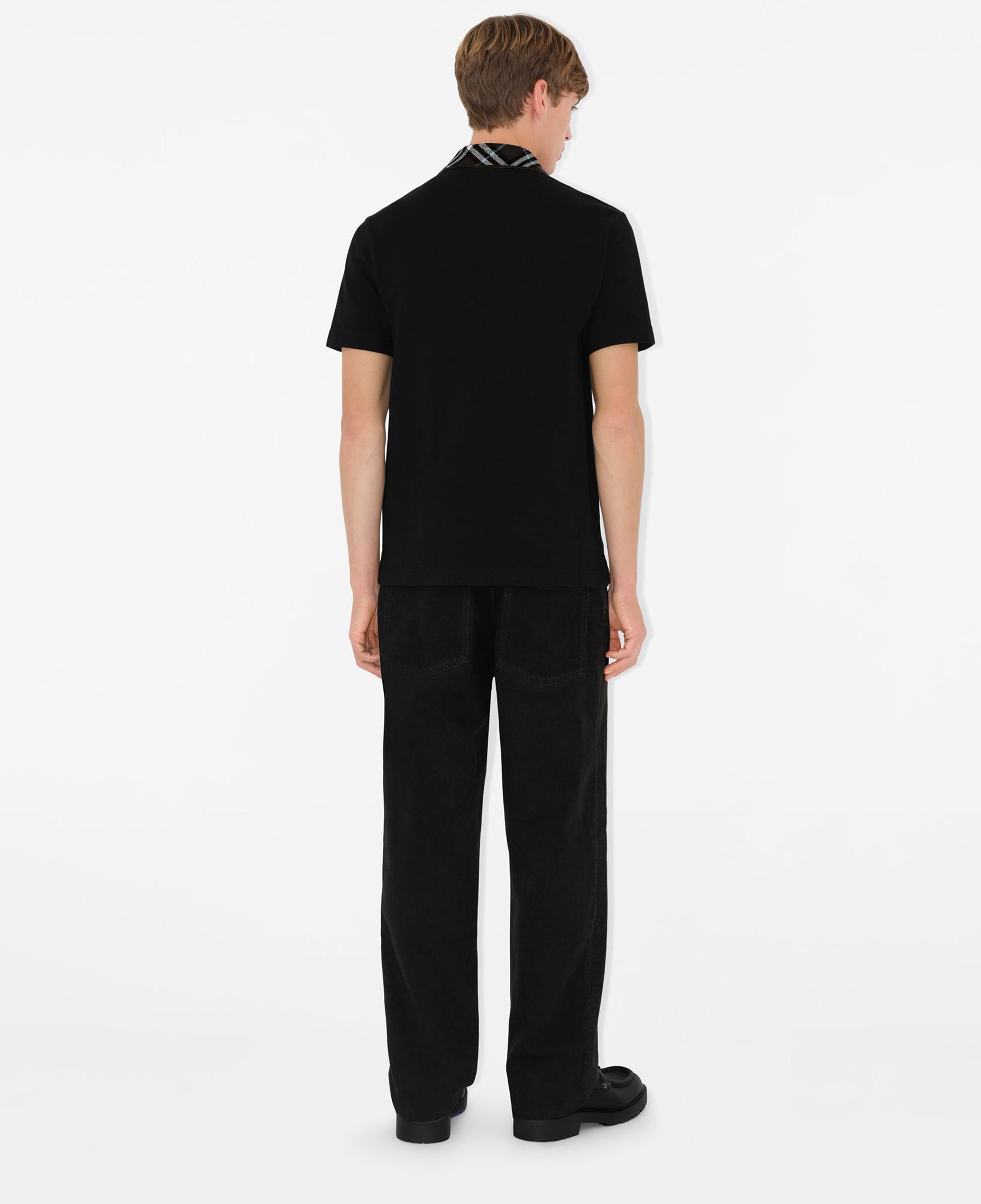 Burberry For Cotton Erkek Siyah Polo