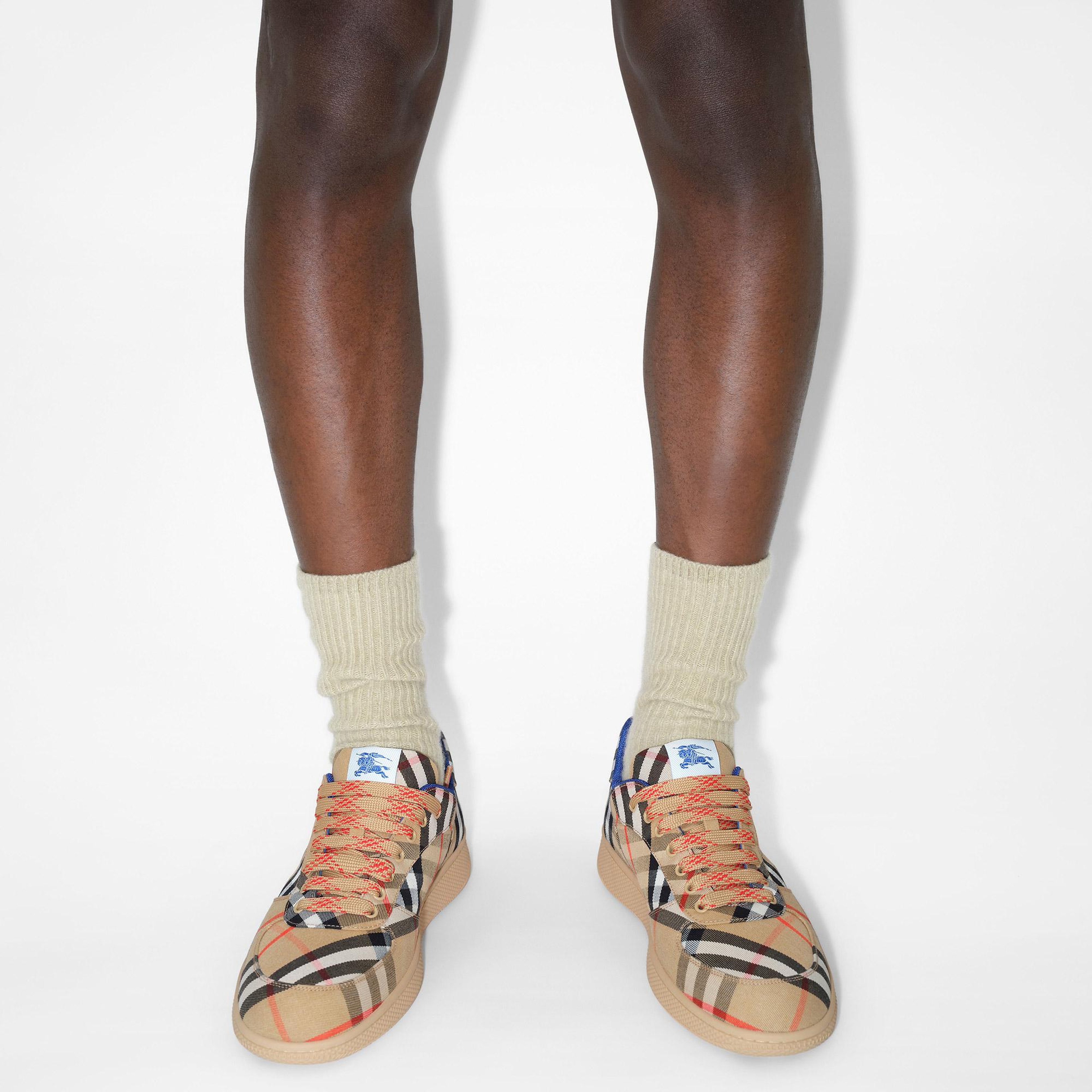 Burberry Check Terrace Erkek Bej Sneaker