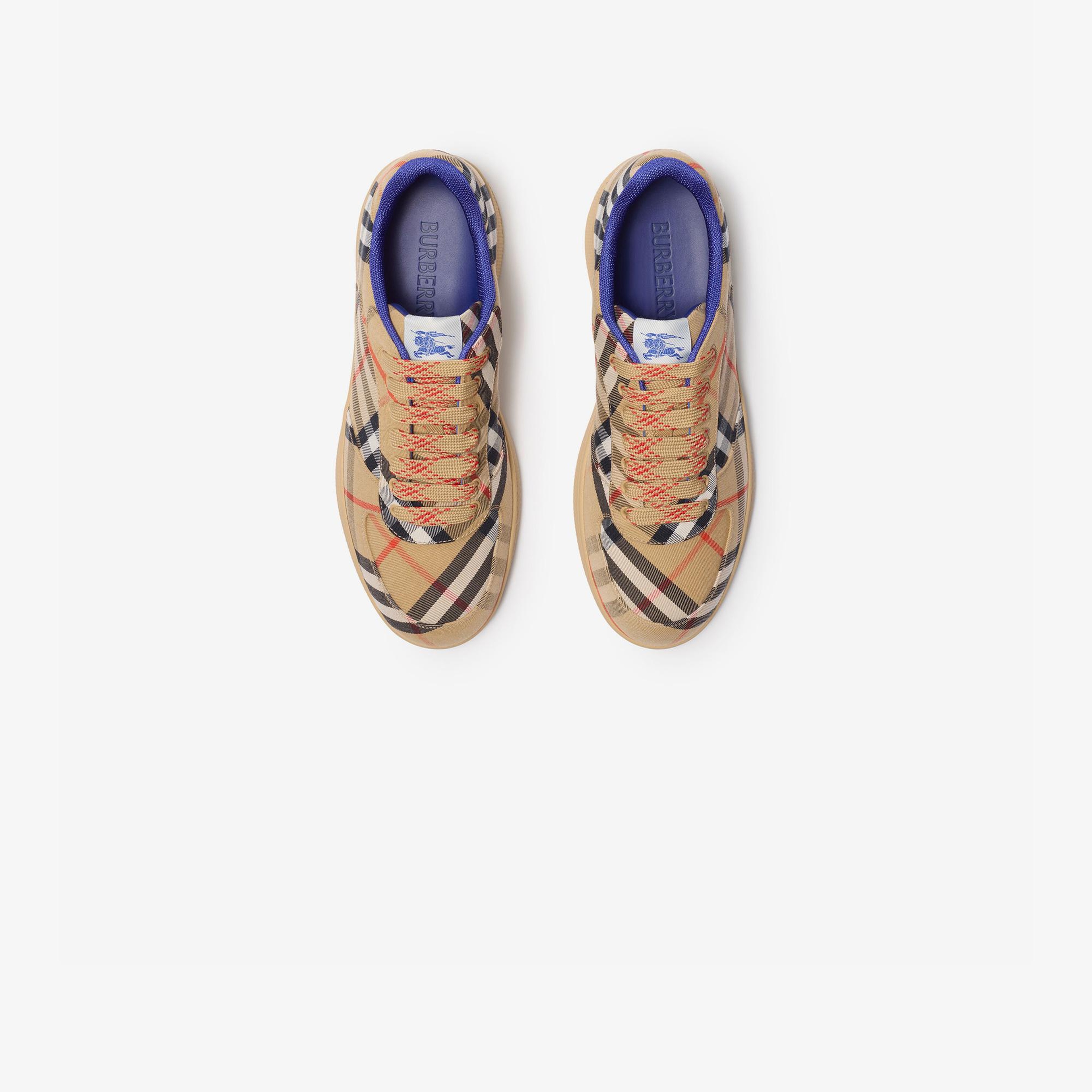 Burberry Check Terrace Erkek Bej Sneaker