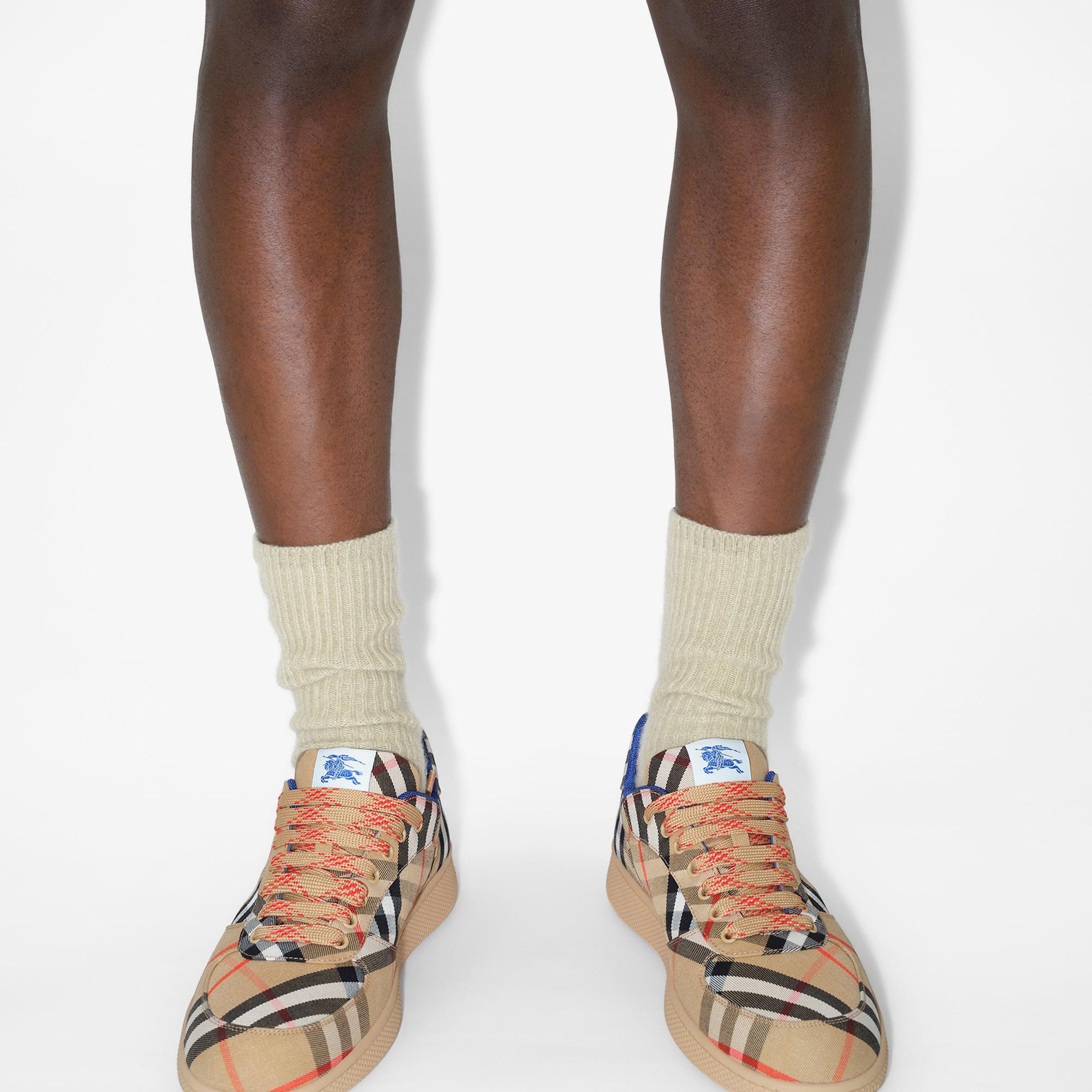 Burberry Check Terrace Erkek Bej Sneaker