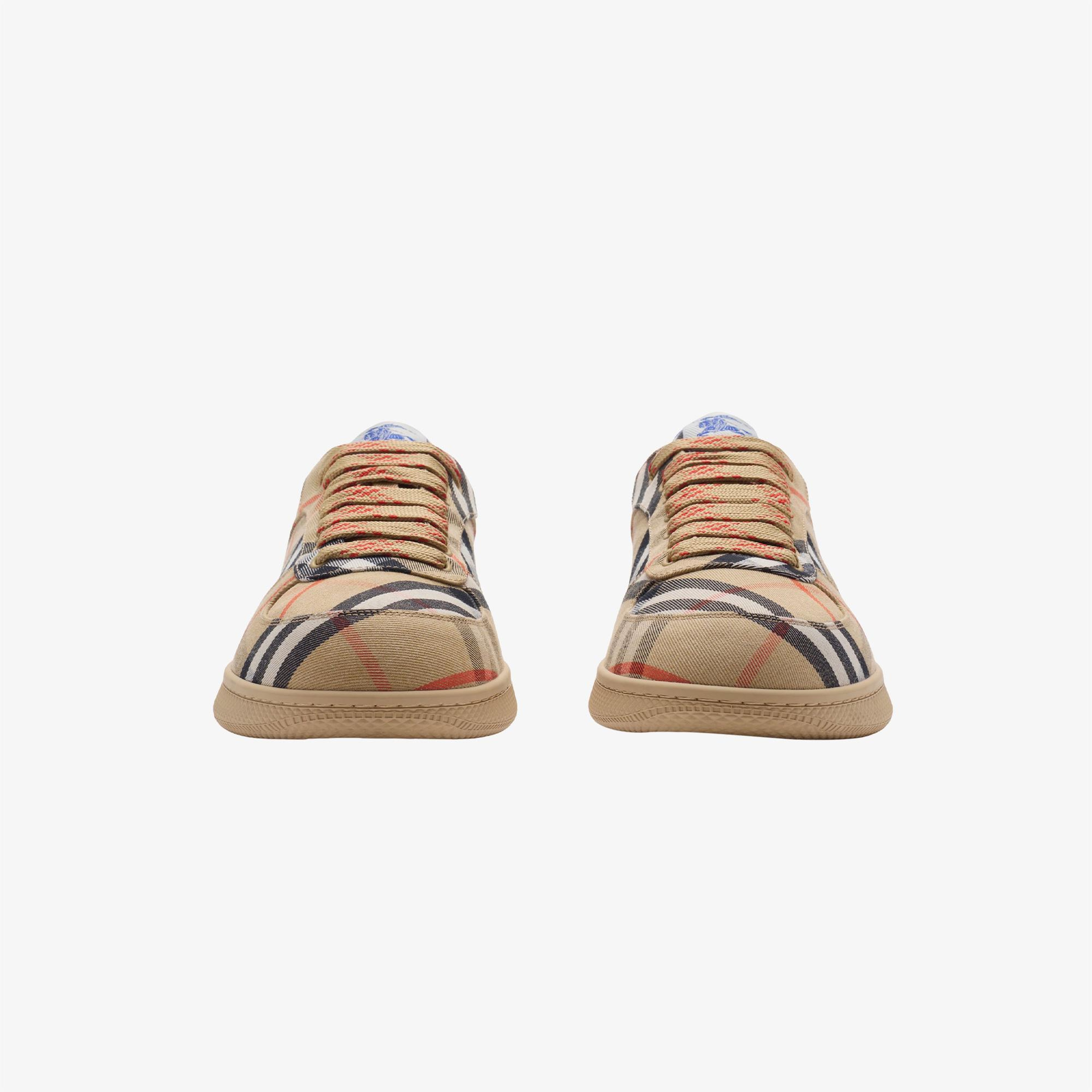 Burberry Check Terrace Erkek Bej Sneaker